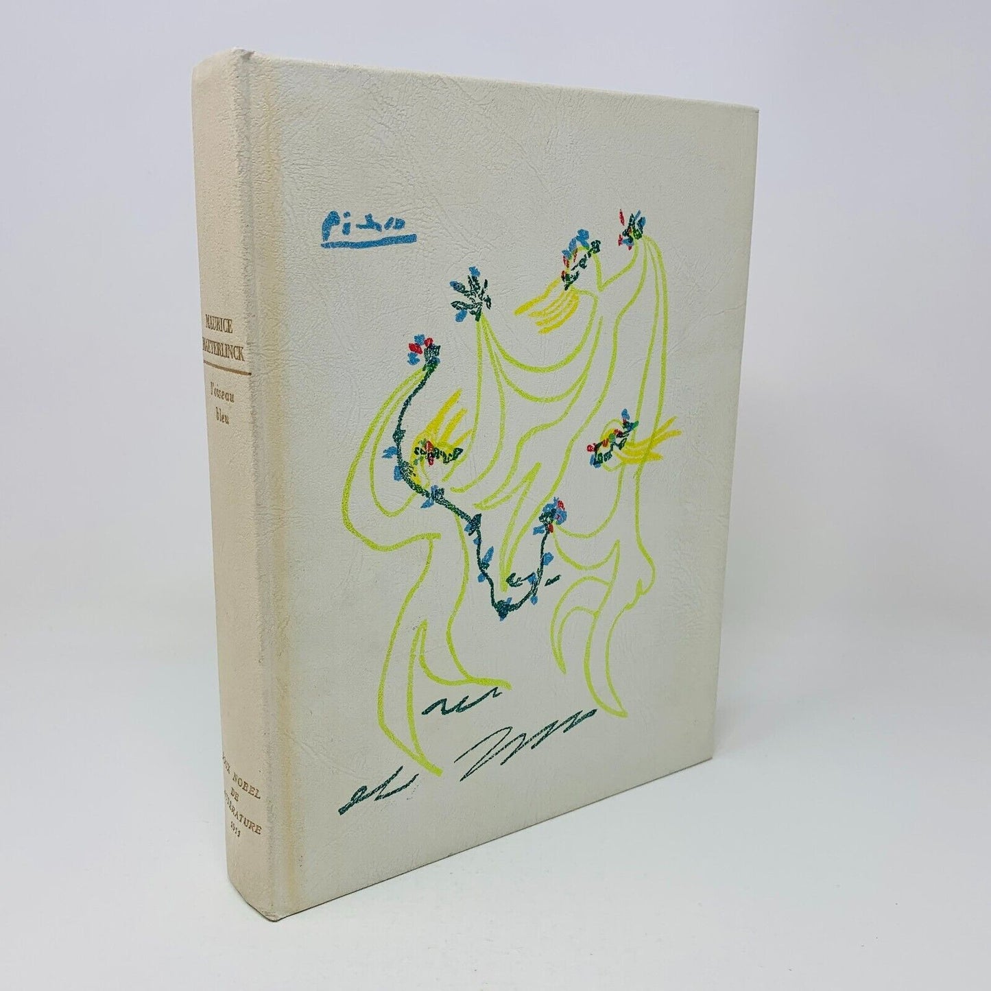 1961 L'Oiseau Bleu Rombaldi Nobel Littérature Maurice Maeterlinck Picasso Cover