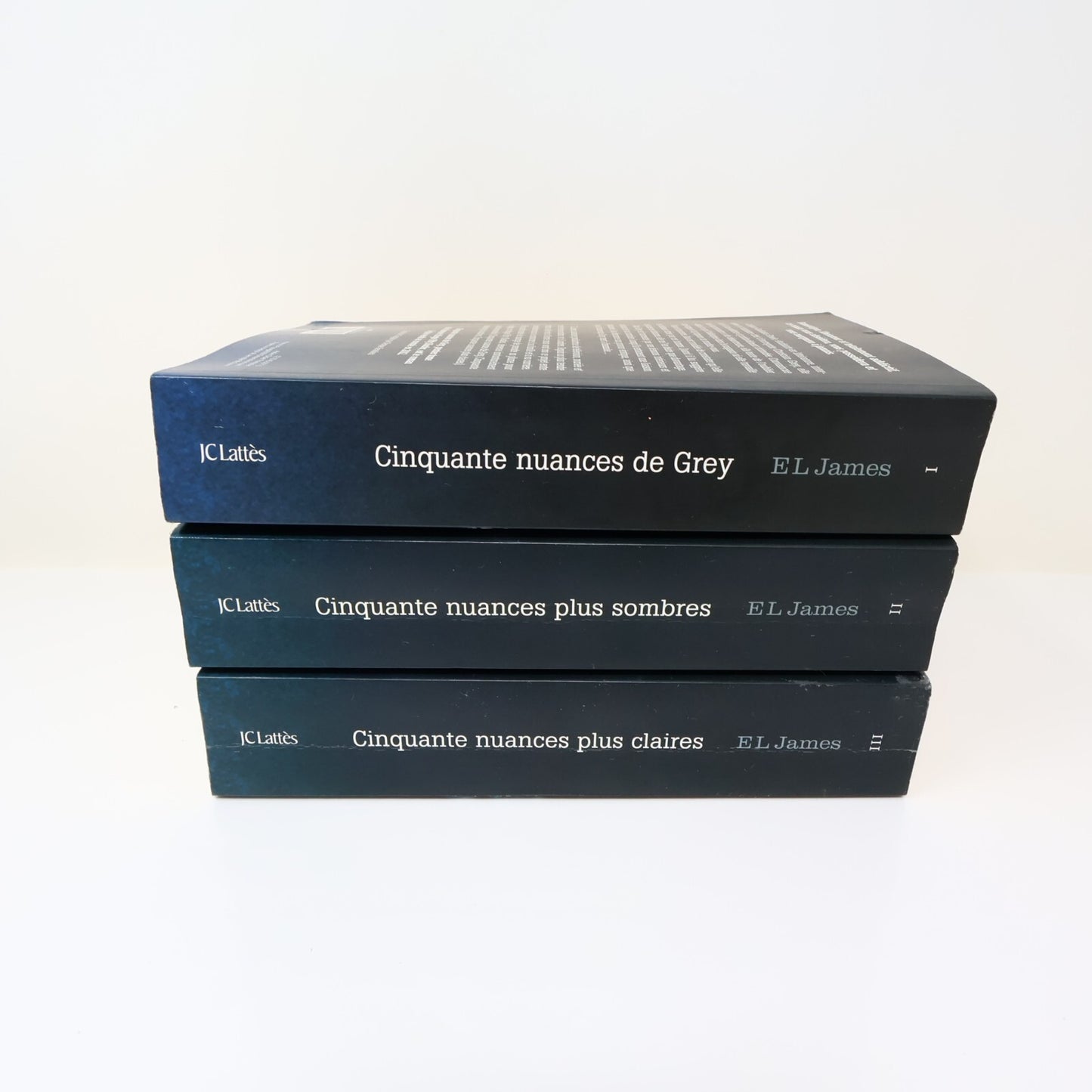 Cinquante Nuances de Grey/Plus Sombres/Plus Claires Lot 3 Livres E. L. James PB