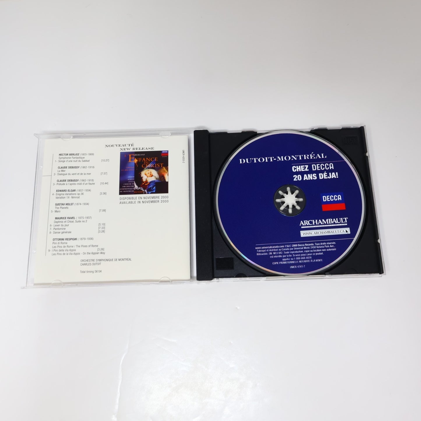 Charles Dutoit Lot 2 CD Dutoit-Montréal Chez Decca 20 Ans Déjà/Les Années Dutoit
