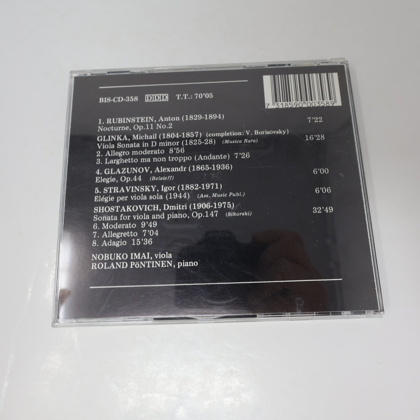 The Russian Cello 1-2/Viola Torleif Thedéen/Roland Pöntinen/Nobuko Imai 3 CD Lot
