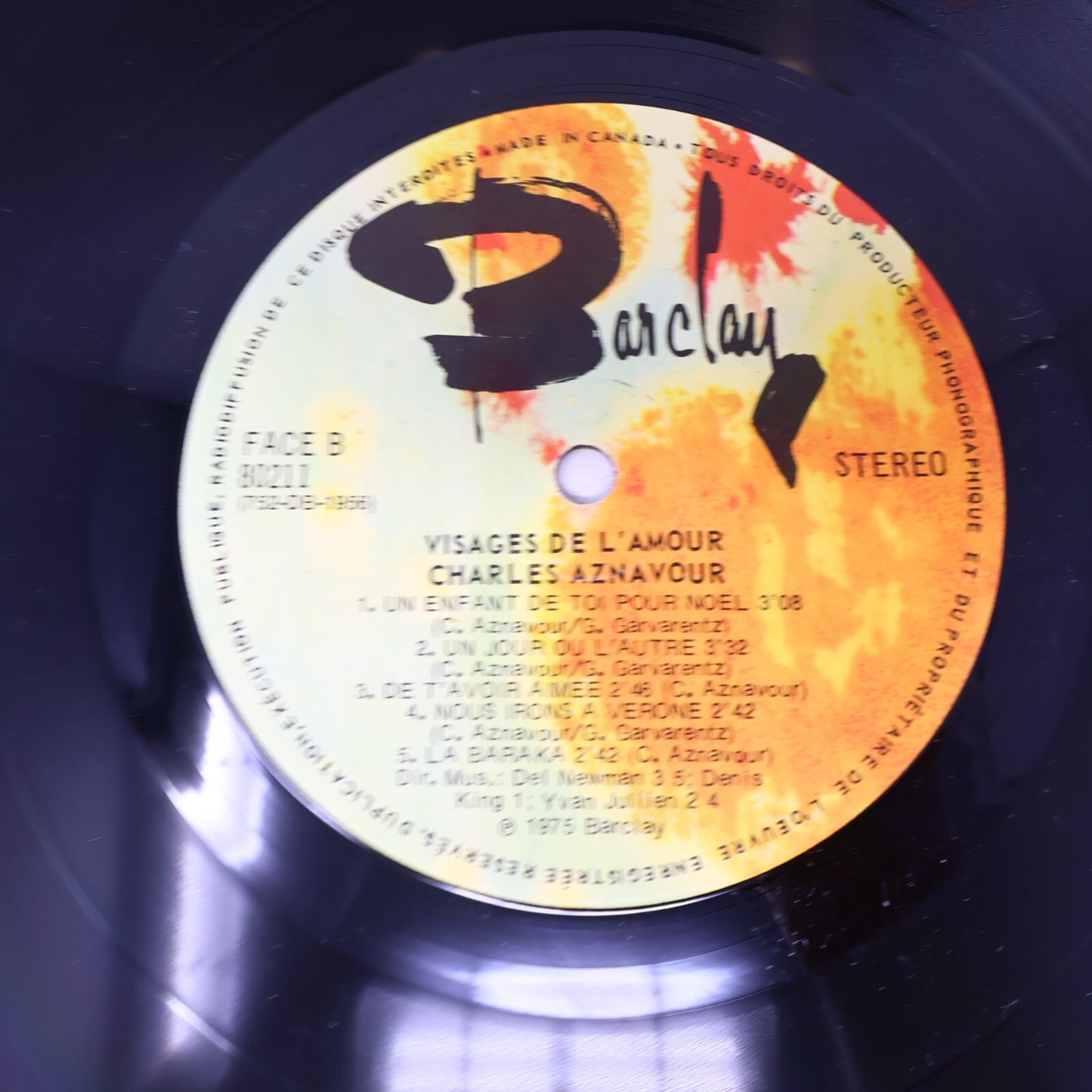 Charles Aznavour Lot 4 Disques Idiote je T'Aime/Visages de L'Amour/Désormais LP