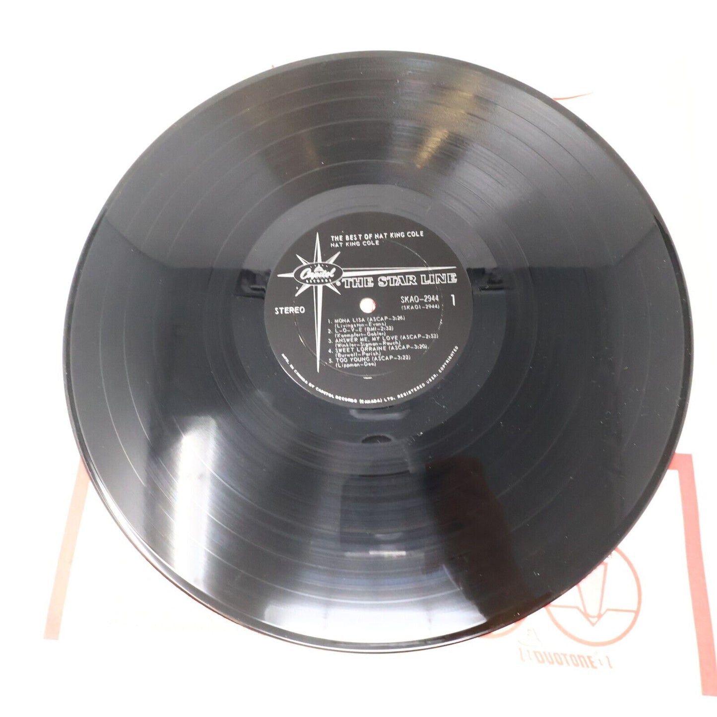 The Best Of Nat King Cole Vinyl LP Record SKAO 2944 L-O-V-E Sweet Lorraine
