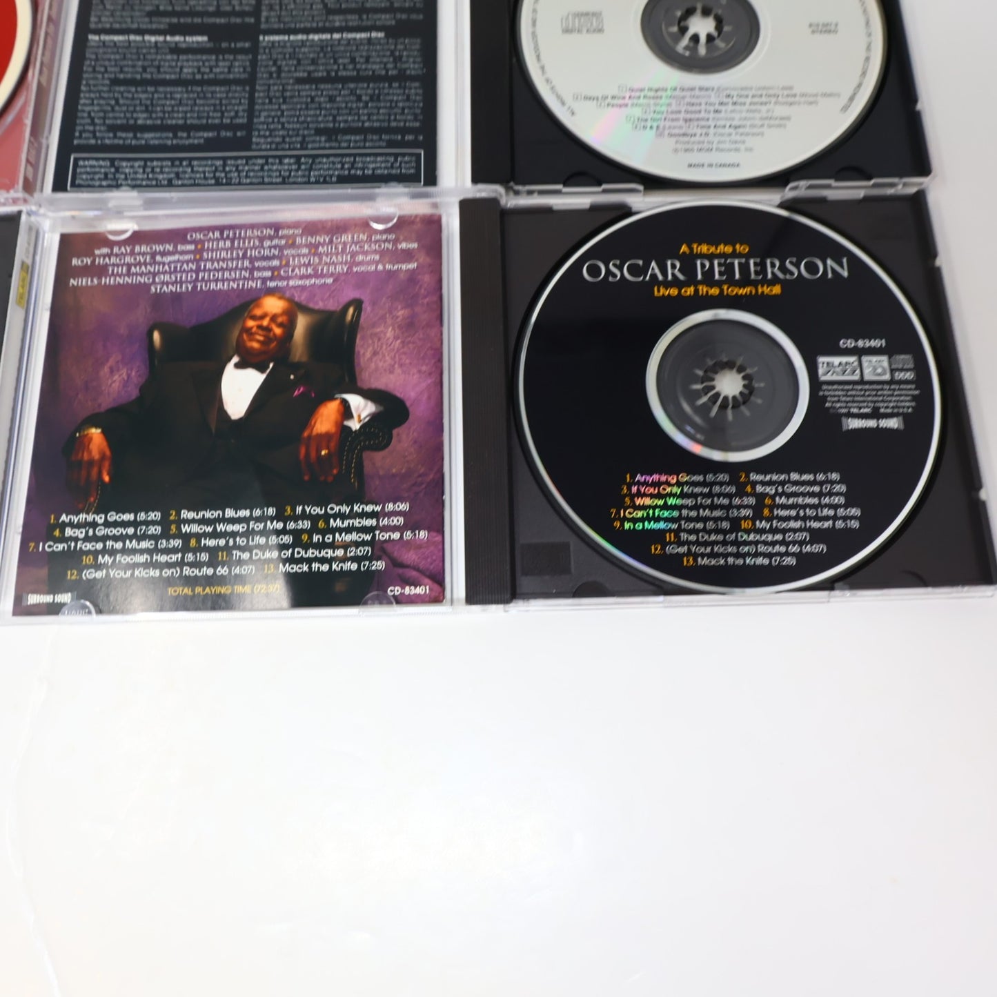 Oscar Peterson 6 CDs Lot The More I See You/Side By Side/Tenderly Jazz Blues