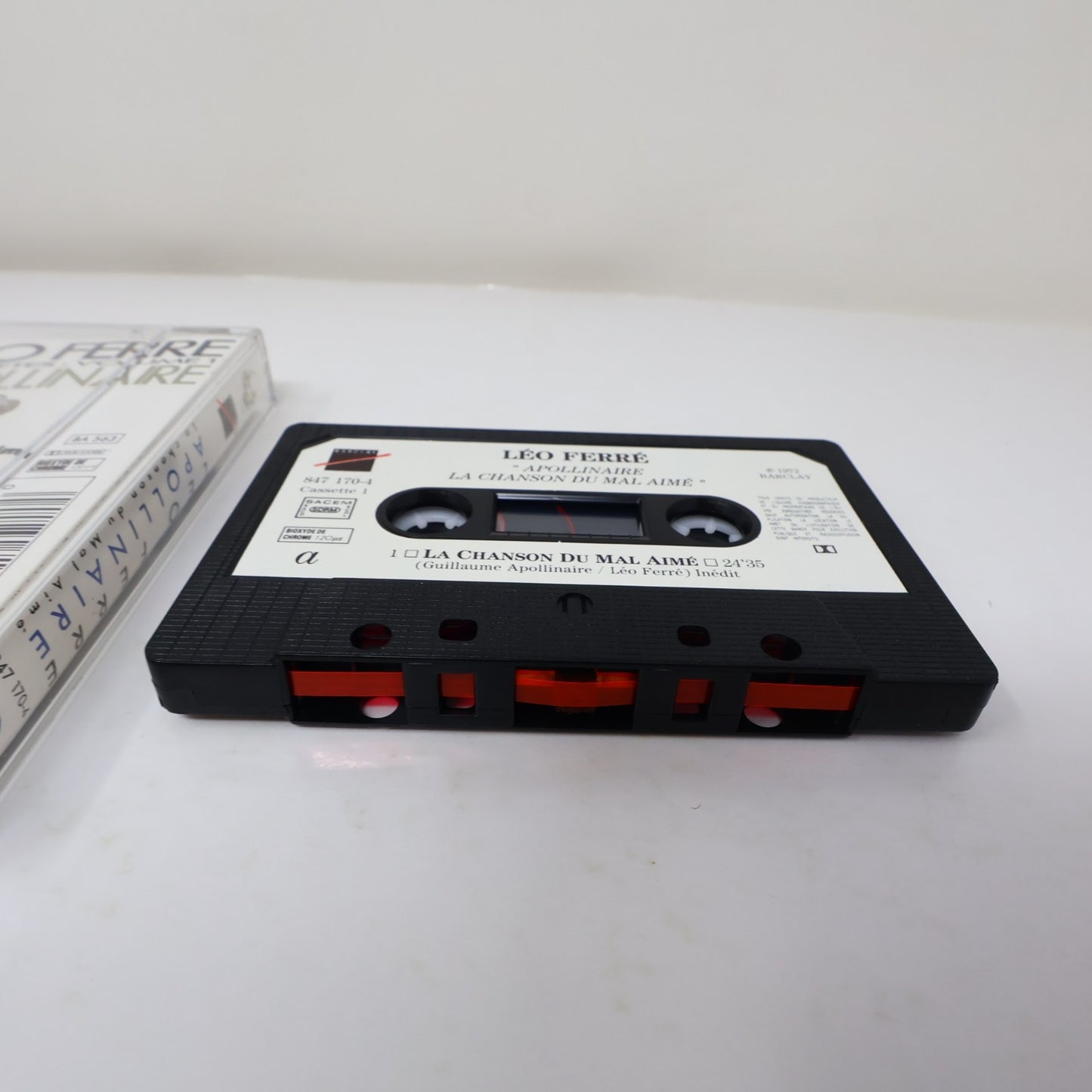 Léo Ferré Les Poètes Boîtier Cassette Apollinaire/Baudelaire/Verlaine Rimbaud