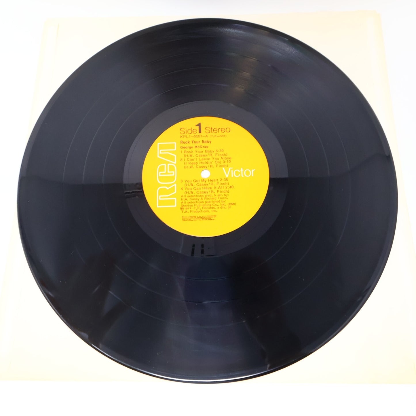 George McCrae Rock Your Baby LP Record Vinyl KPL1 0501 Canada RCA Funk Soul 1974