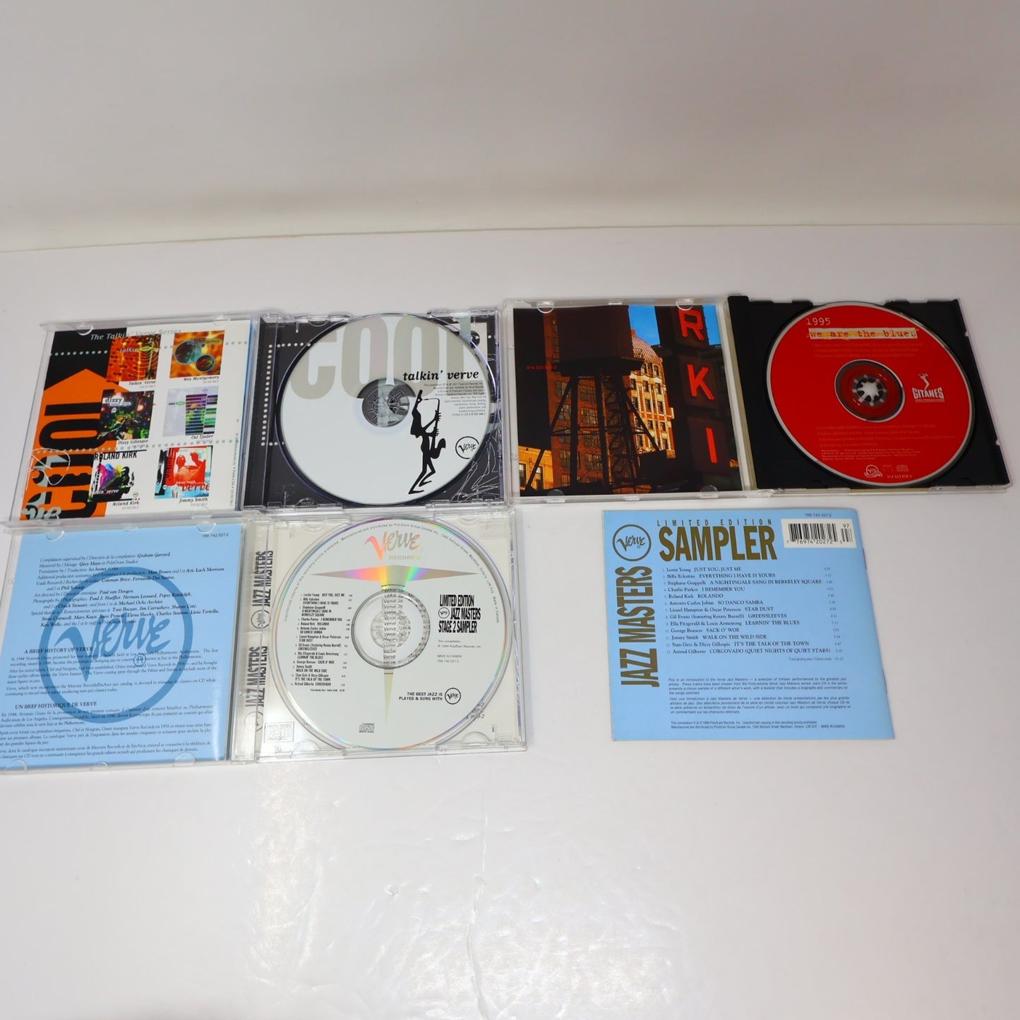 Verve Records 5 CDs Lot We Are the Blues/Cool Talkin' Verve/Jazz Singing Bop 90s