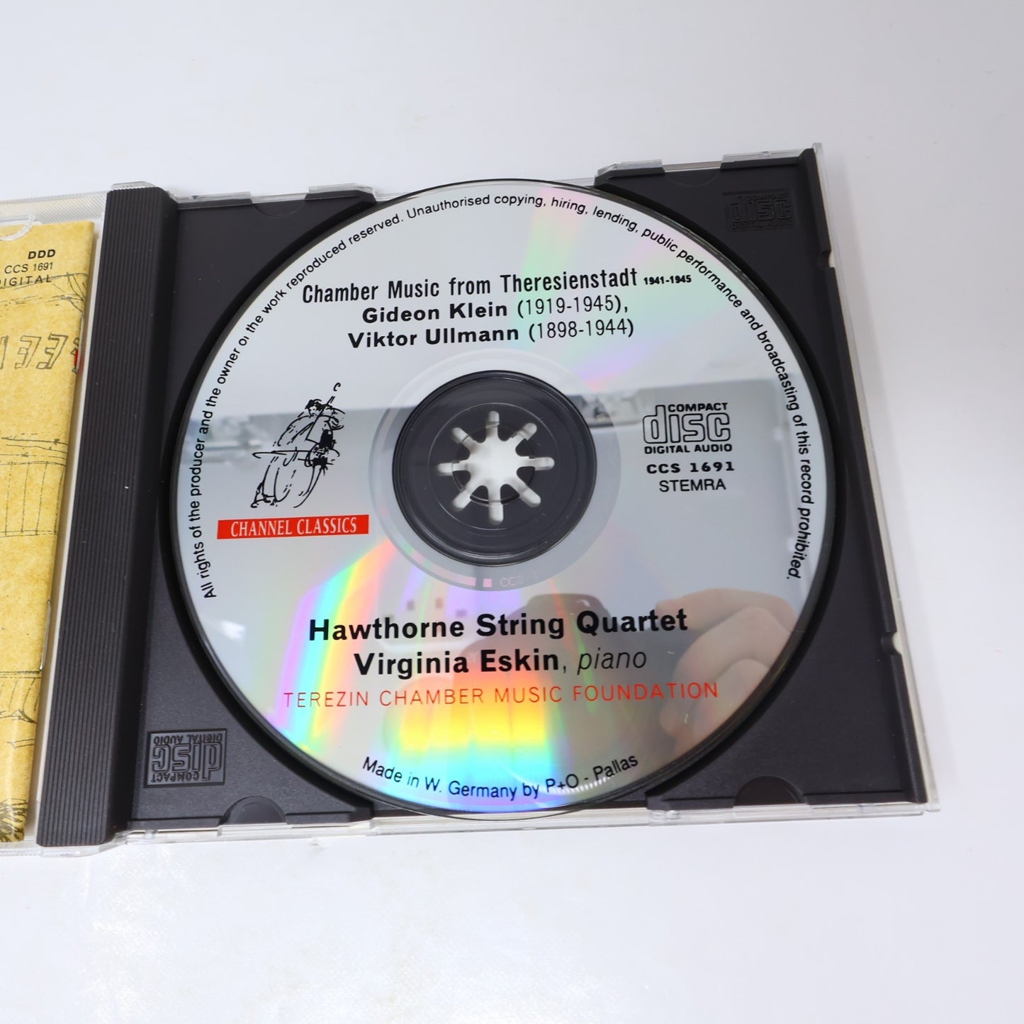 Chamber Music From Theresienstadt 1941-1945 CD Hawthorne String Quartet Channel