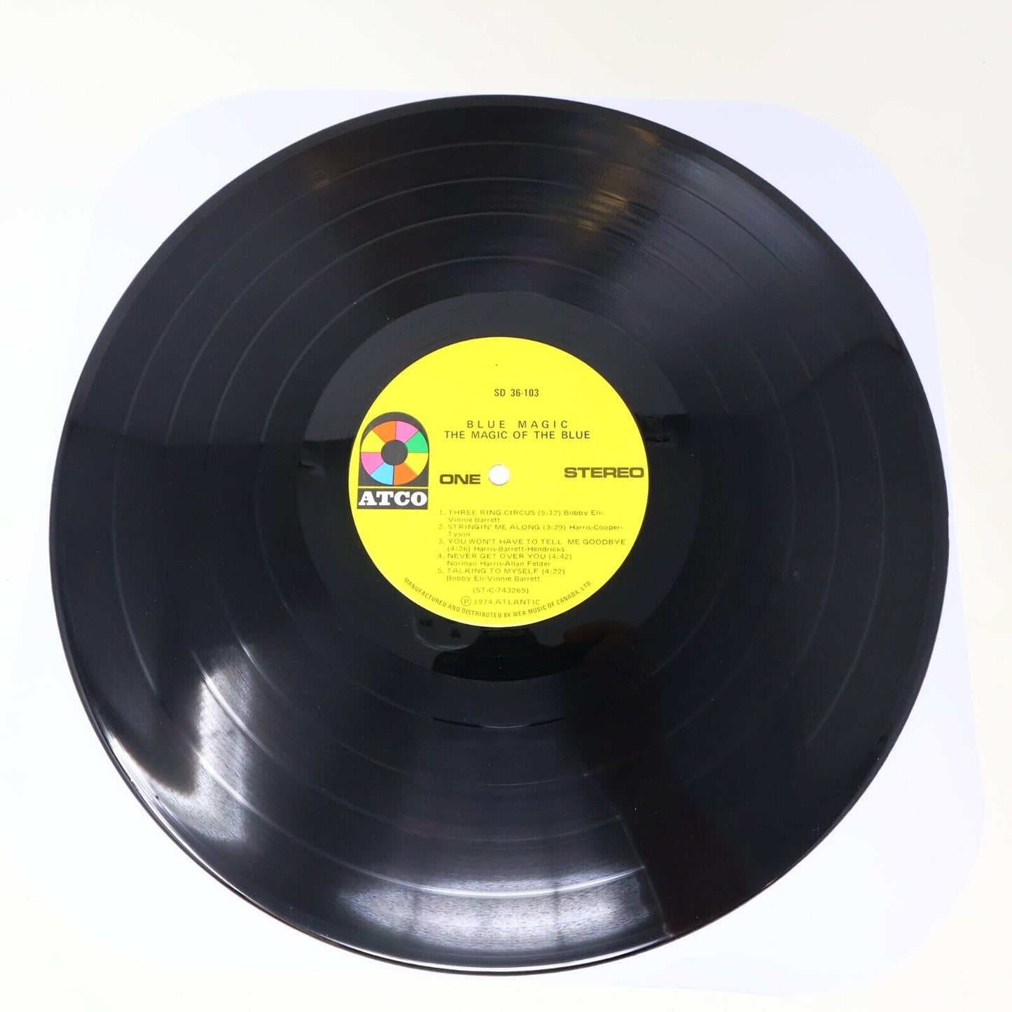 Blue Magic The Magic Of The Blue LP Vinyl Record Atco Wea Canada 1974 SD 36-103