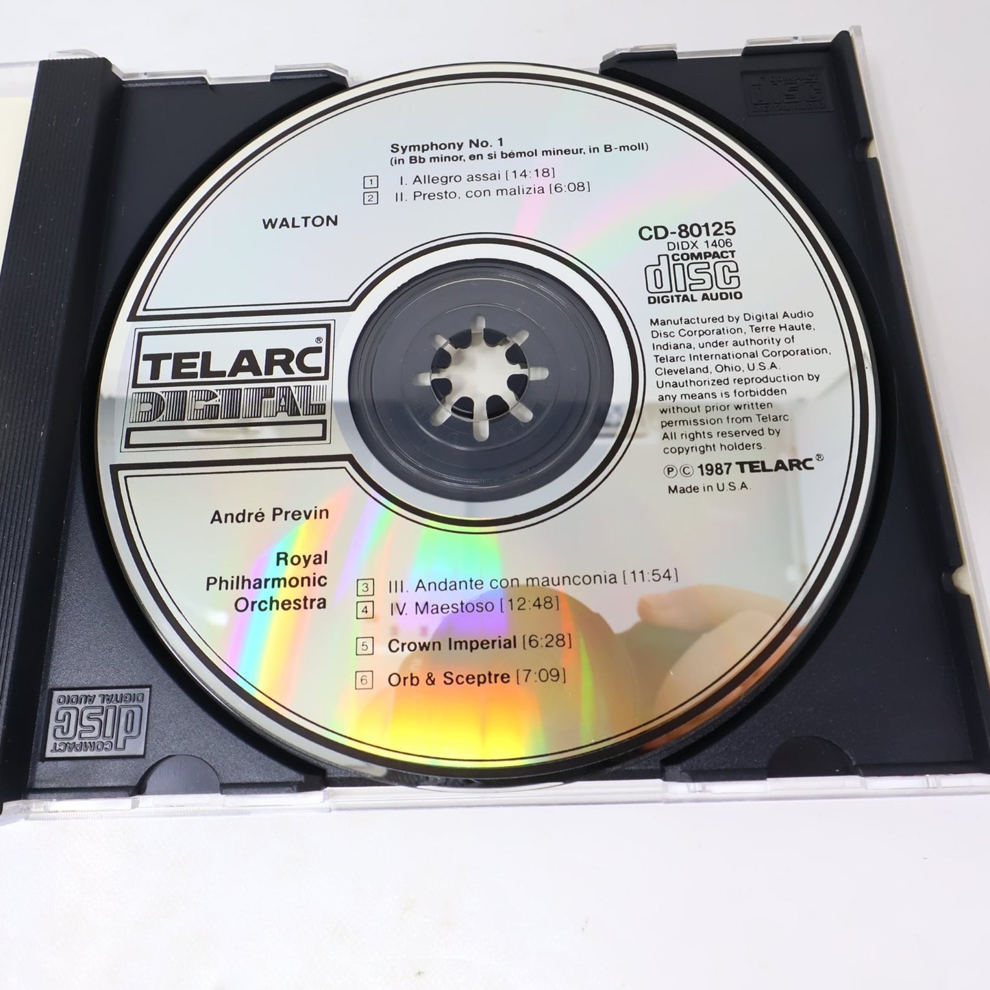 Walton Violin 3 CD Lot Violin/Viola Concertos/Symphony #1 Nigel Kennedy Prévin