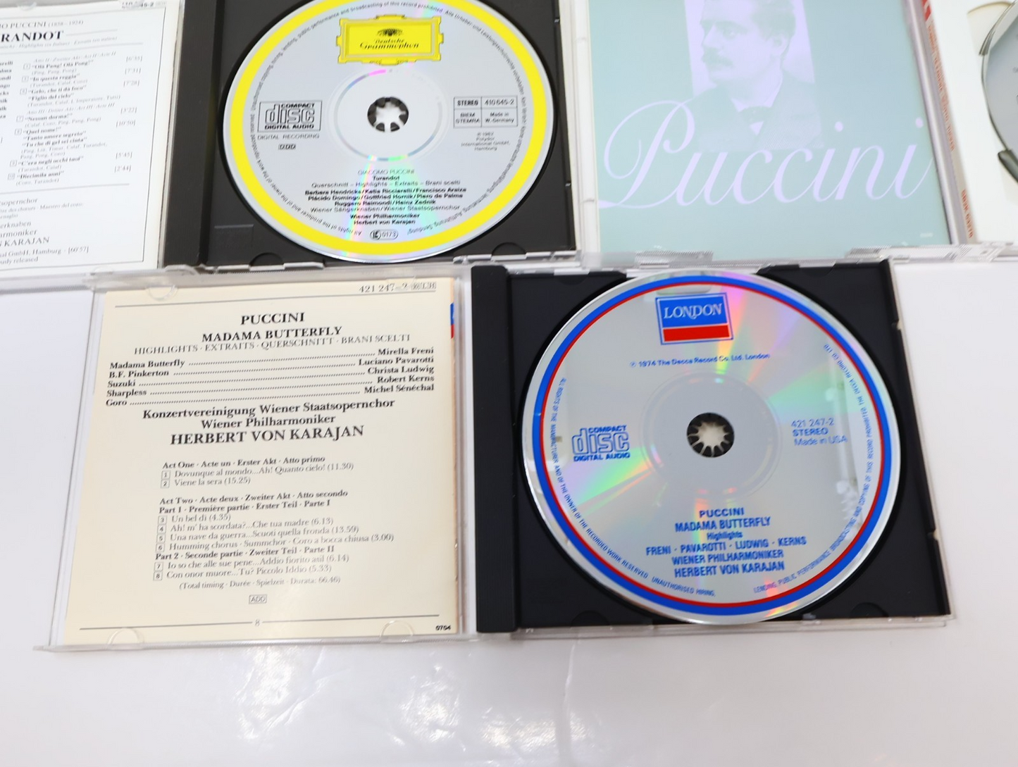 Giacomo Puccini 7 CDs Lot La Bohème/Tosca/Madama Butterfly Opera Classical