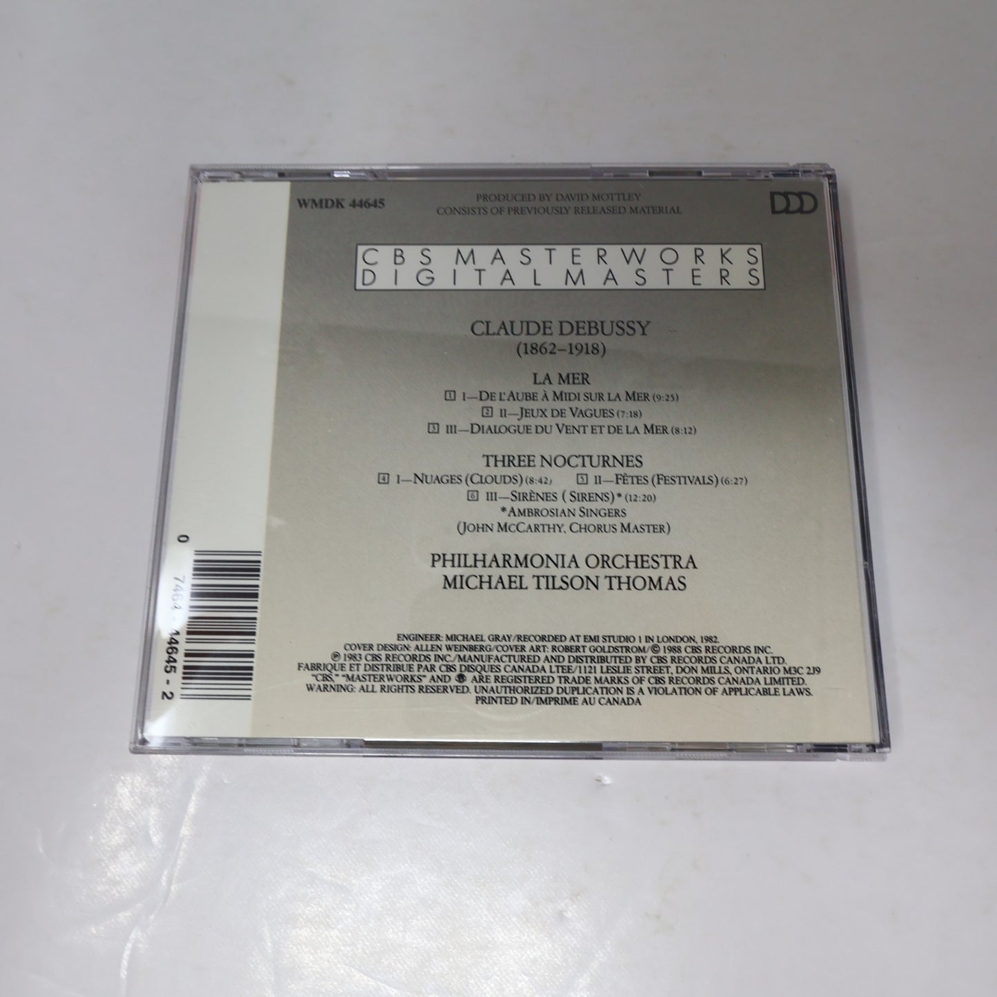Debussy 4 CD Lot Piano Music/Piano Trios/La Mer/Nocturnes/Jeux Baudo/Thomas 80s