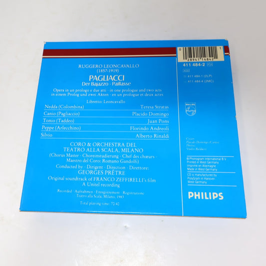 Leoncavallo Pagliacci CD 1983 Georges Prêtre Philips Classics Domingo/Stratas