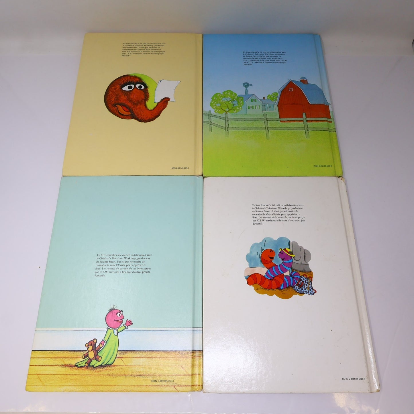 Rue Sesame Street Lot 10 Livres HC Français French Laffont Hardcover BCE Enfants
