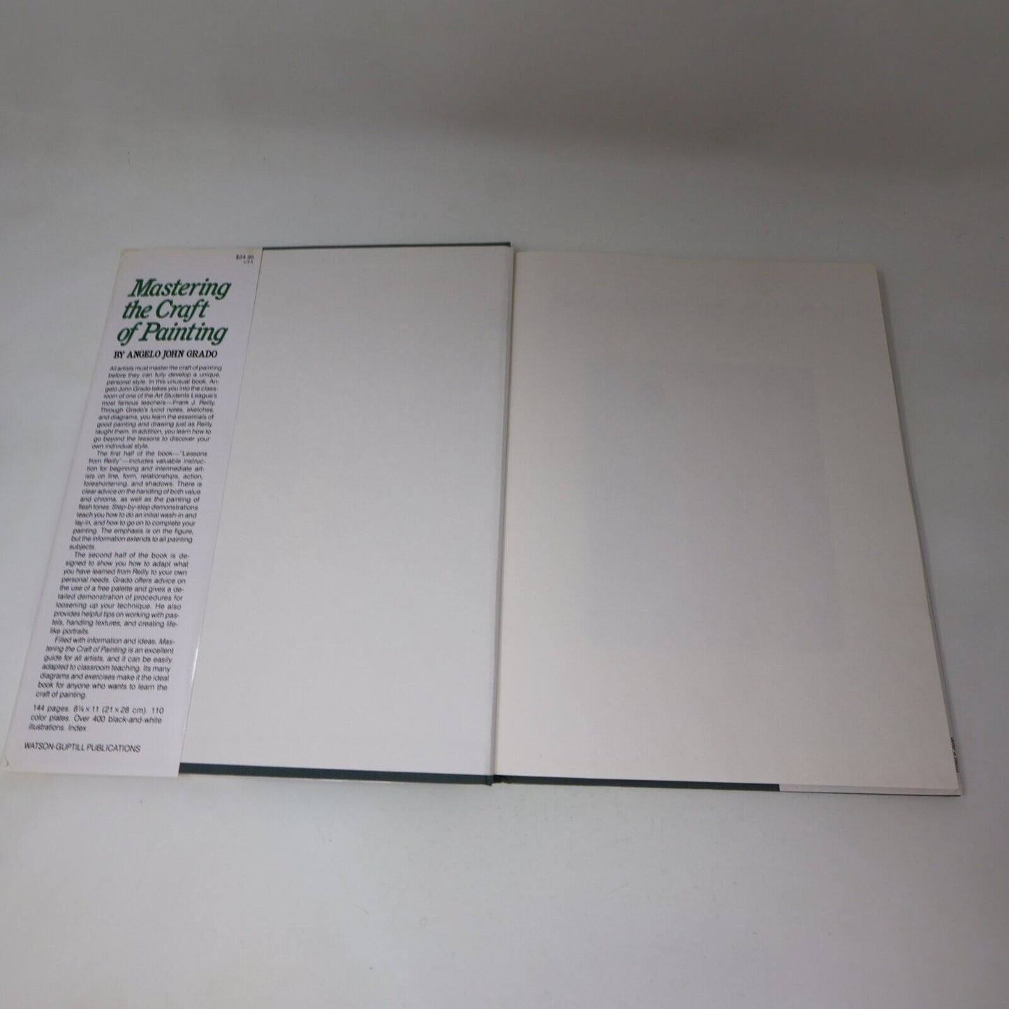1985 Mastering the Craft of Painting Angelo John Grado Arts 1st Print Hardcover