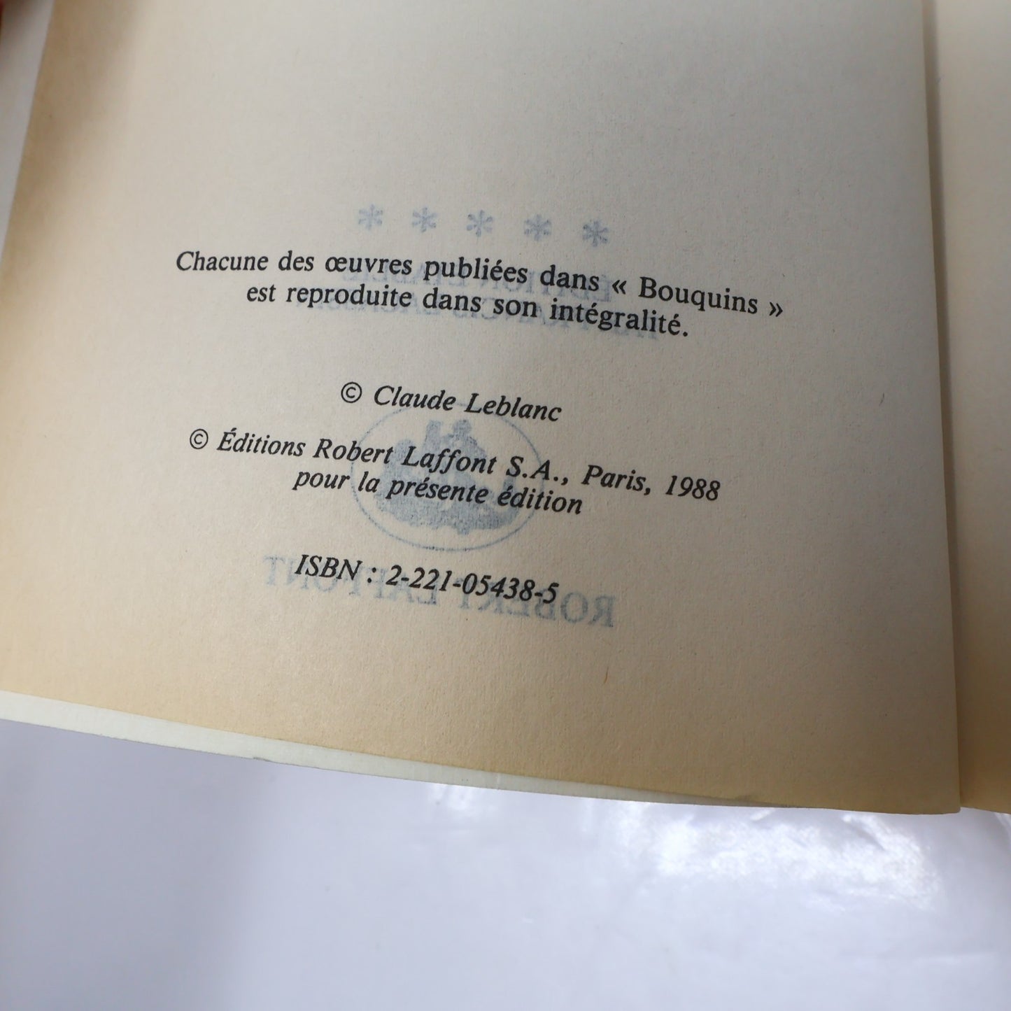 Les Rivaux d'Arsène Lupin Maurice Leblanc Arsène Lupin #5 Bouquins 1988 PB Livre