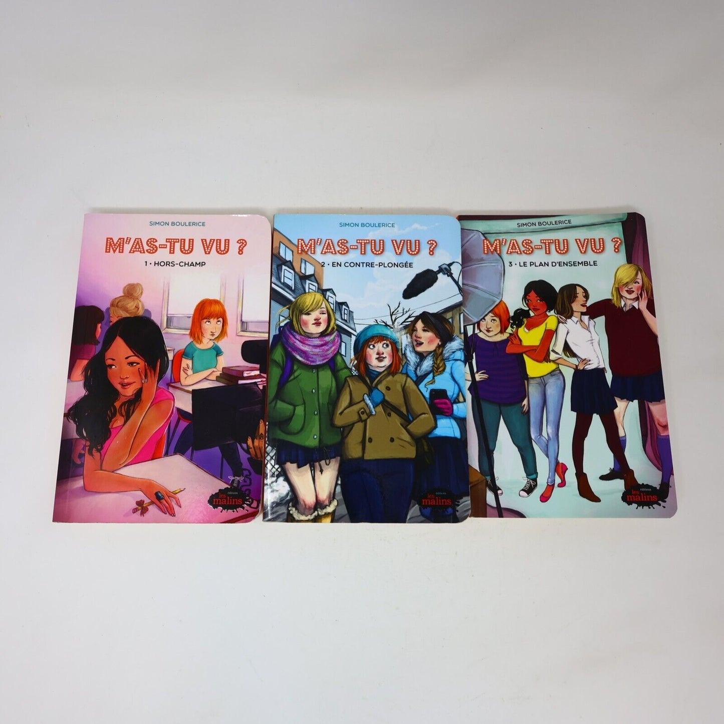 M'As-Tu Vu? #1-3 Lot 3 Livres Série Complète Simon Boulerice Les Malins French