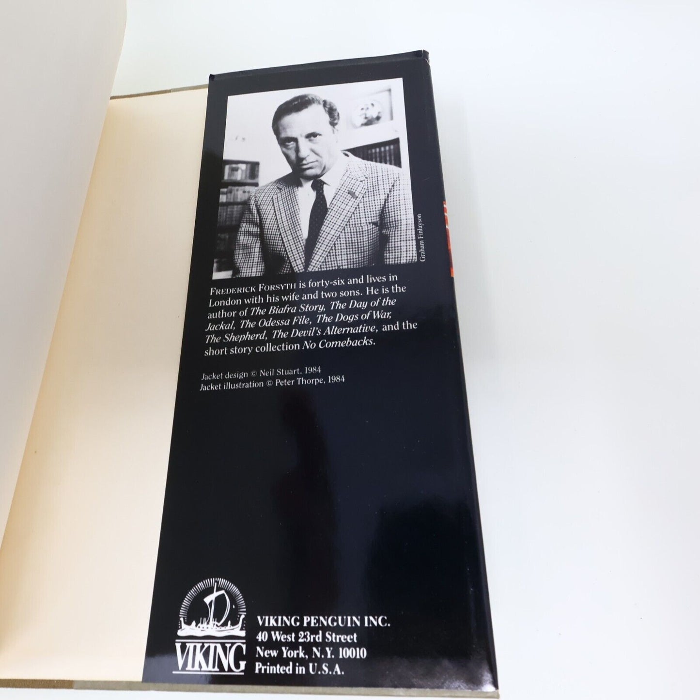 1984 The Fourth Protocol Frederick Forsyth Viking Hardcover HC Espionage Spy 80s