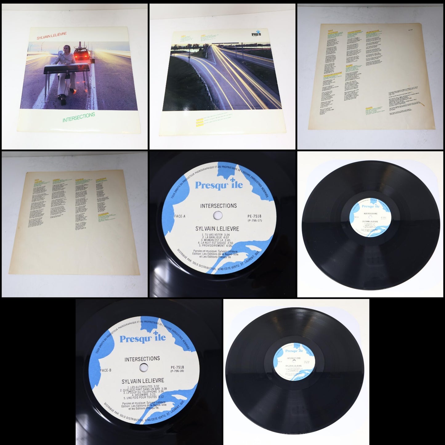 Sylvain Lelièvre Lot 6 Disques Petit Matin/Programme Double/Intersections Record