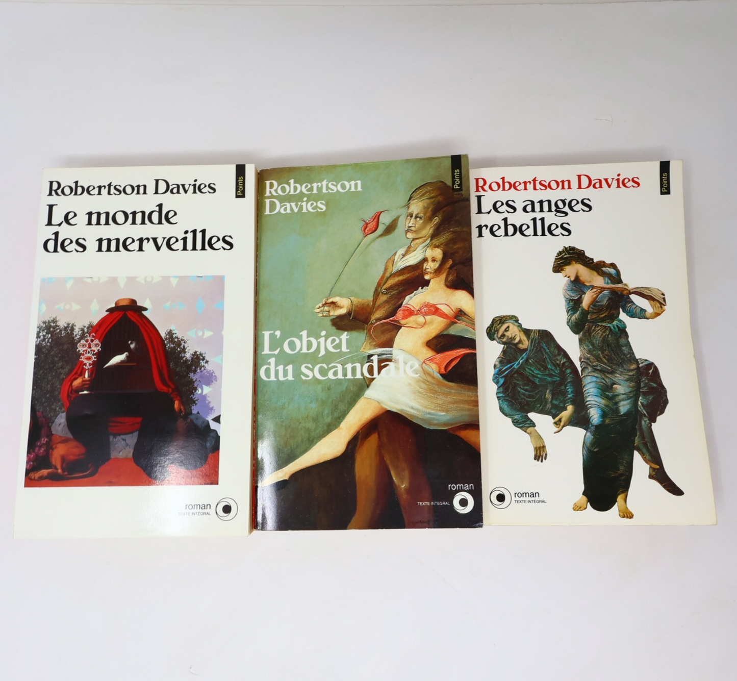 Robertson Davies Lot 3 Livres Anges Rebelles/Objet du Scandale Roman Canada PB