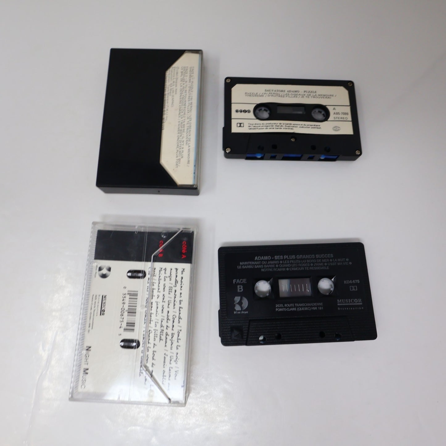 Salvatore Adamo Lot 2 Cassette Ses Plus Grands Succès/Puzzle C'est Ma Vie/Elle