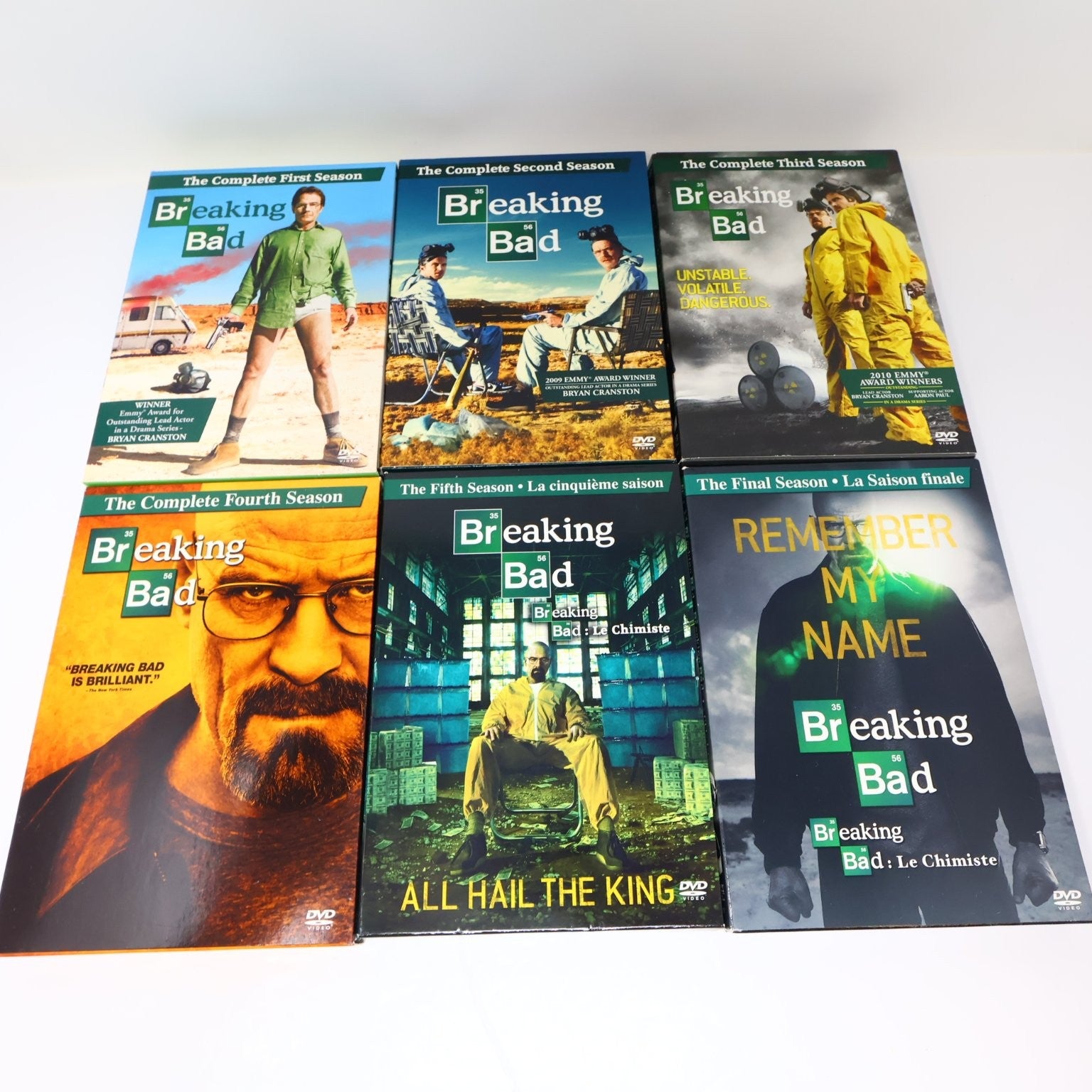 Breaking Bad 6 DVD Lot Complete Serie Seasons 1-5 TV Series Bryan Cranston NTSC