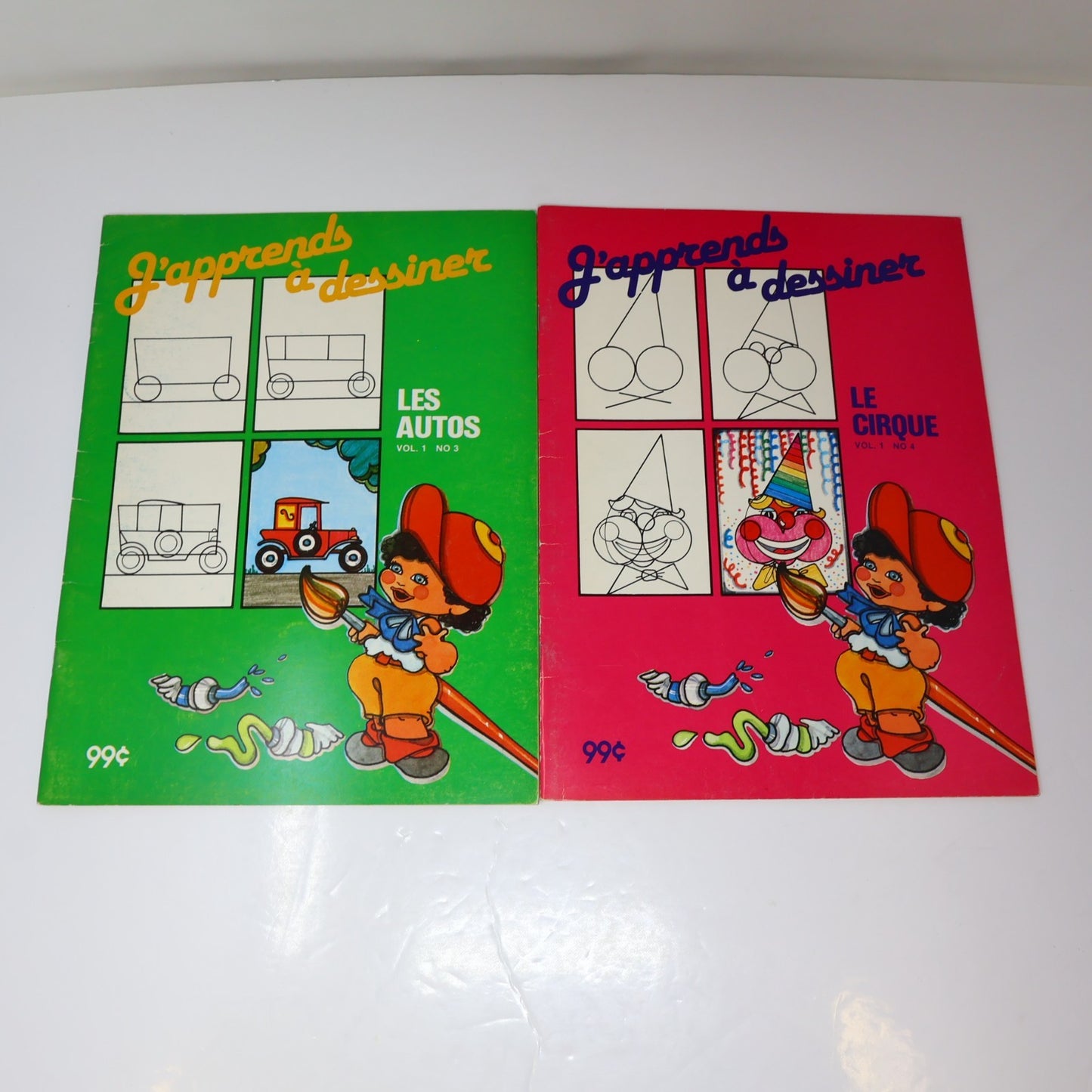 J'Apprends à Dessiner #1-10 Lot 10 Livres à Colorier Québec Agenda Complète 1984