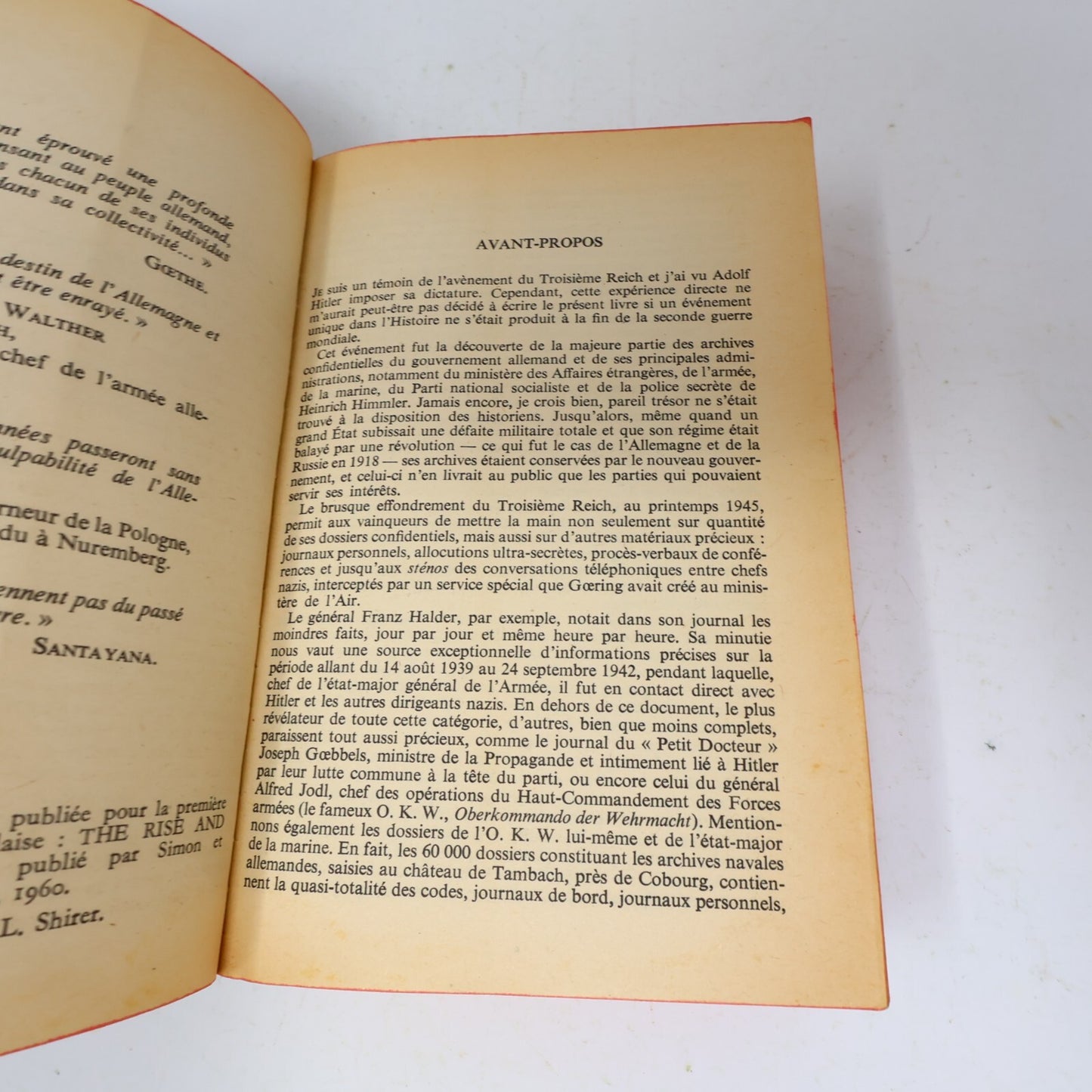 Le Troisième Reich #1-2 Série Complète Lot 2 Livres William L. Shirer Poche 60s