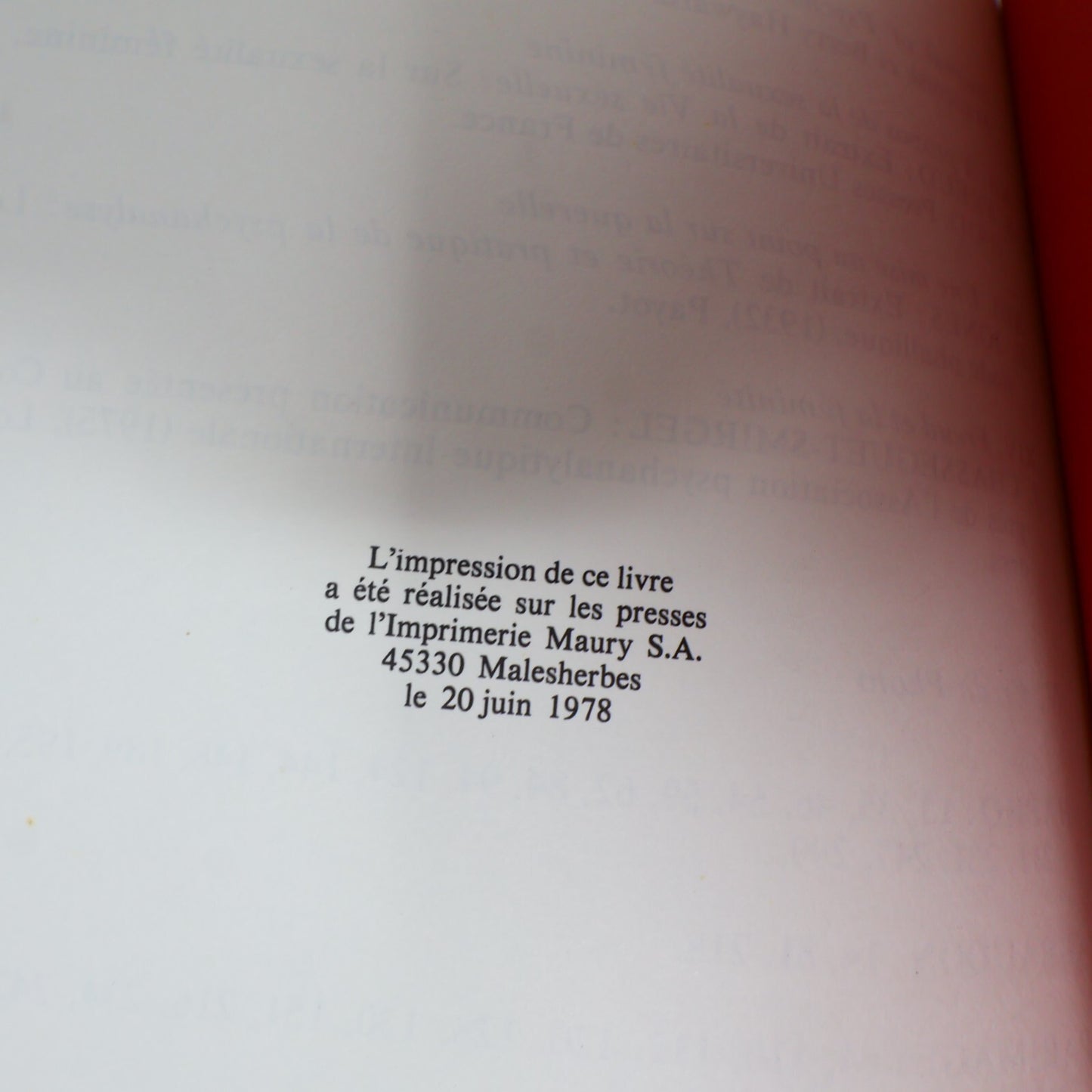 Les Grandes Découvertes de la Psychanalyse L'Œdipe un Complexe Universel 1978 HC