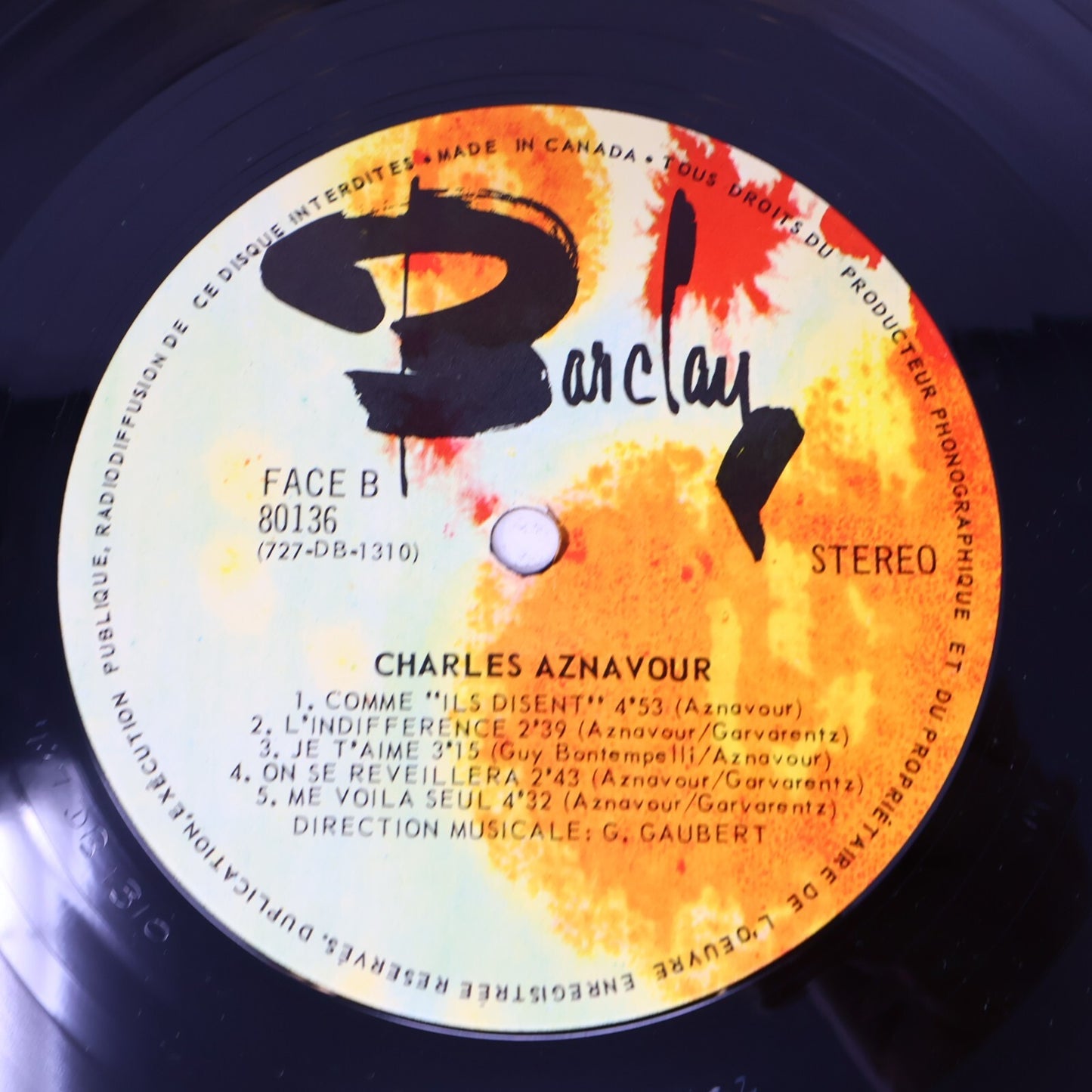 Charles Aznavour Lot 4 Disques Idiote je T'Aime/Visages de L'Amour/Désormais LP