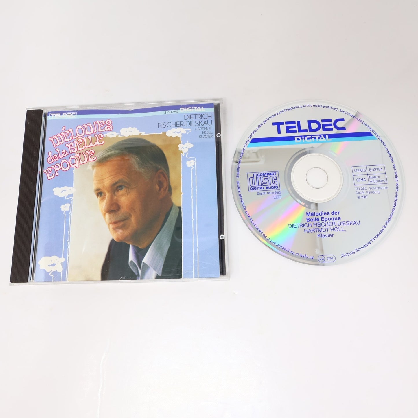 Dietrich Fischer-Dieskau/Hartmut Höll CD Mélodies de la Belle Époque Teldec 1987