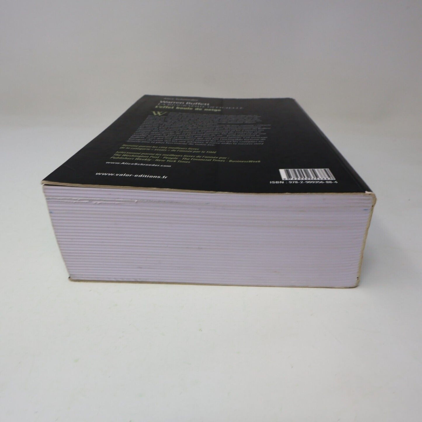 2010 Warren Buffett l'Effet Boule de Neige de Alice Schroeder Paperback PB Valor