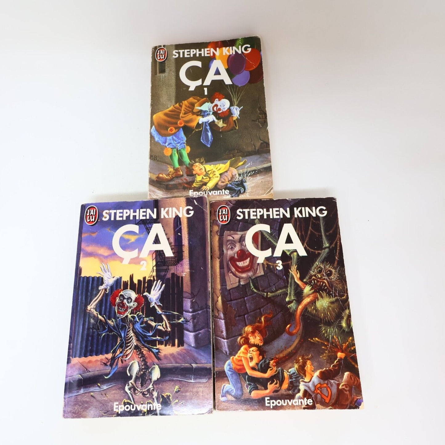 Lot 3 Livres Ça #1-3 de Stephen King It J'ai Lu Série Complète Français Vintage