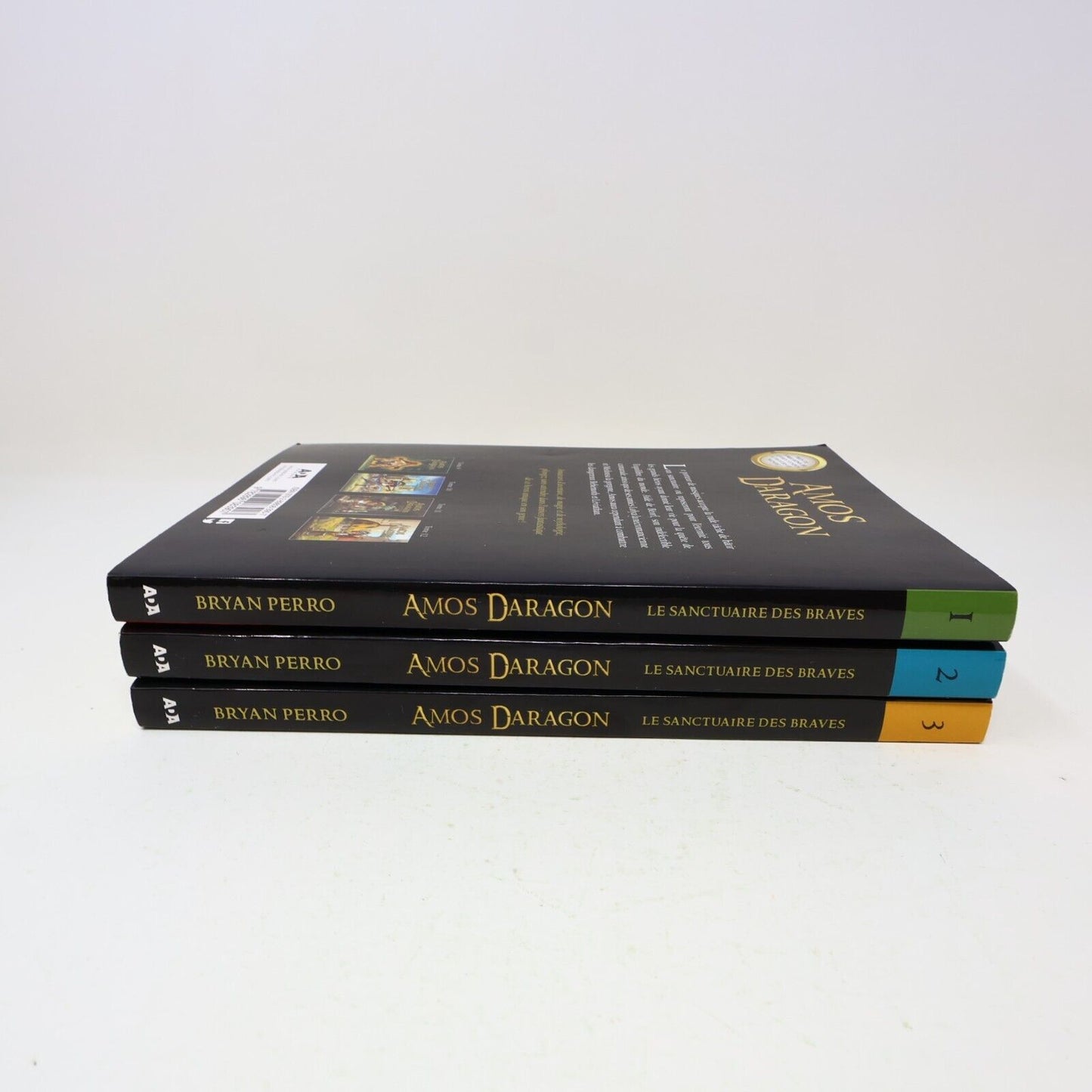 Lot 3 Livres Le Sanctuaire des Braves #1-3 Amos Daragon Bryan Perro Ada French