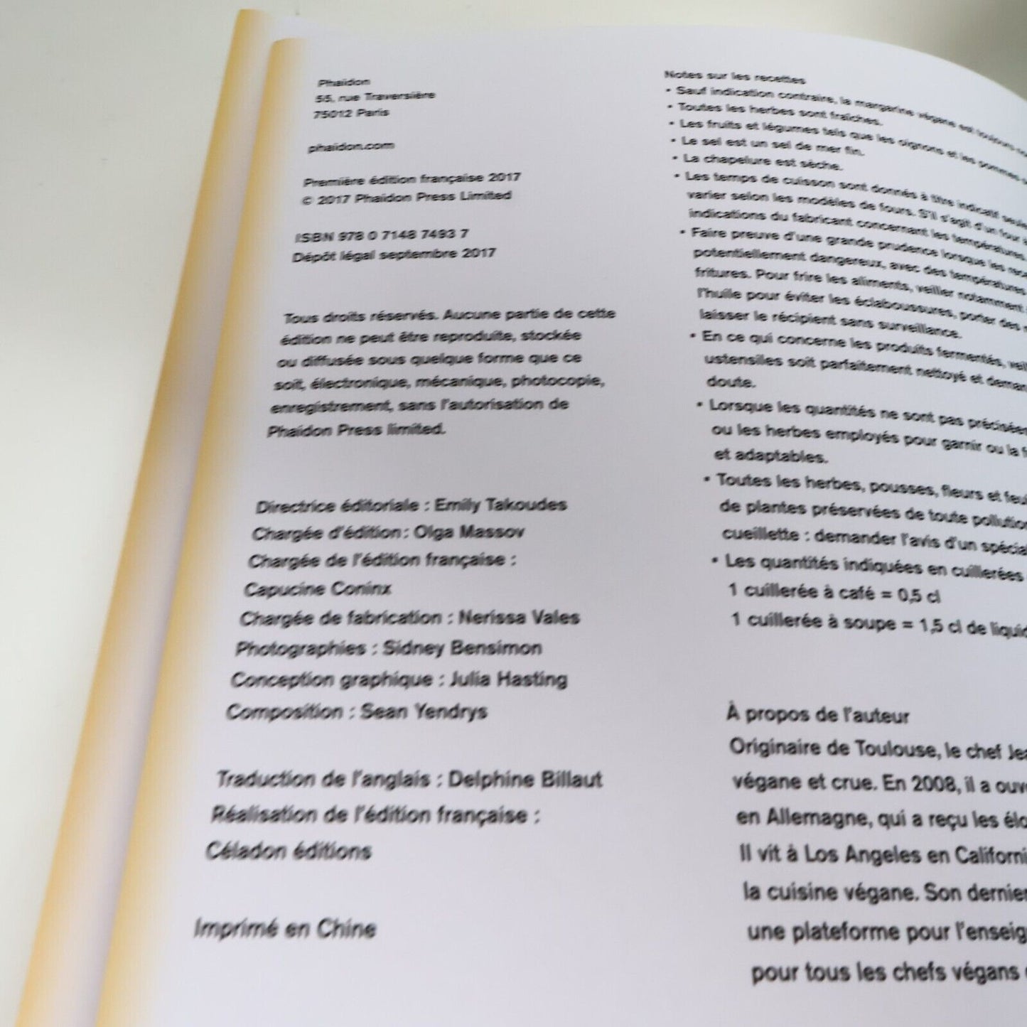 2017 Végan le Livre de Cuisine Végétalienne de Jean-Christian Jury Recettes HC