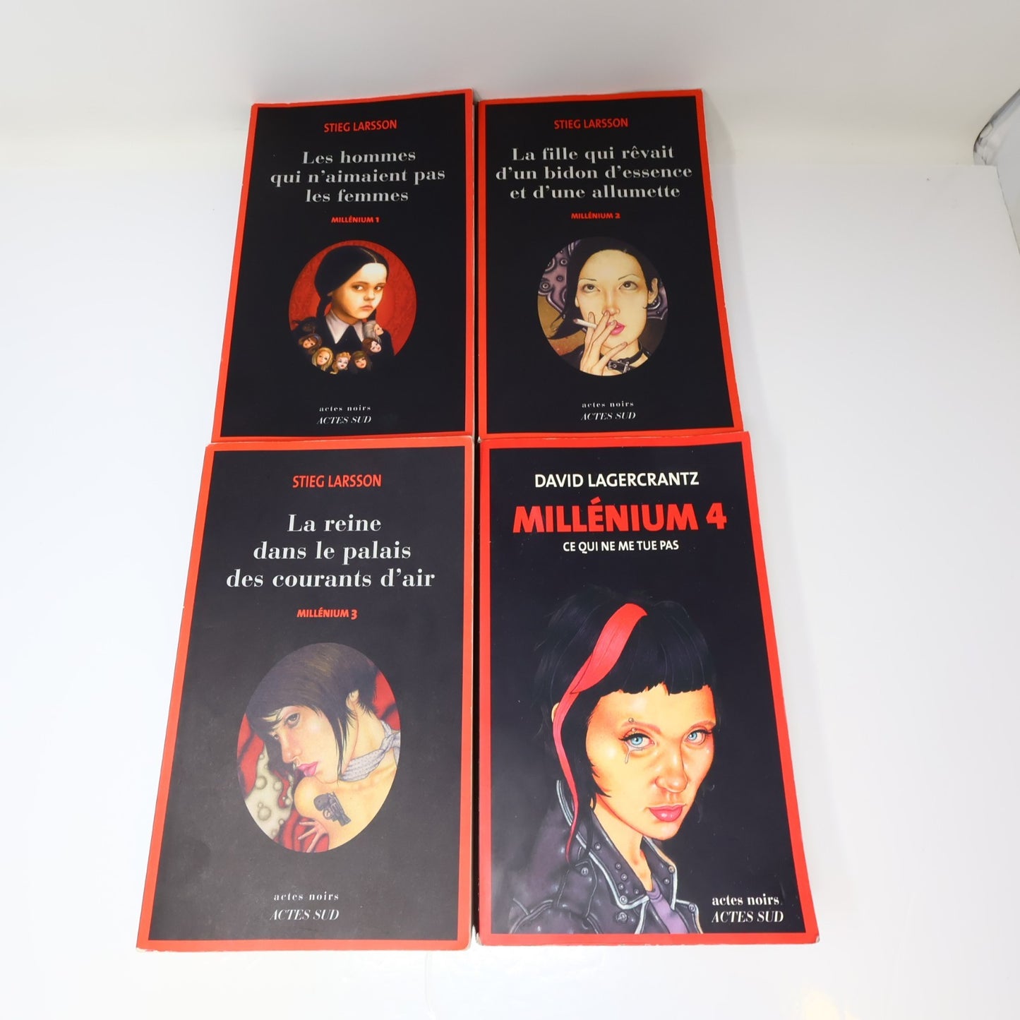 Millénium #1-4 Lot 4 Livres Stieg Larsson/David Lagercrantz PB Français French