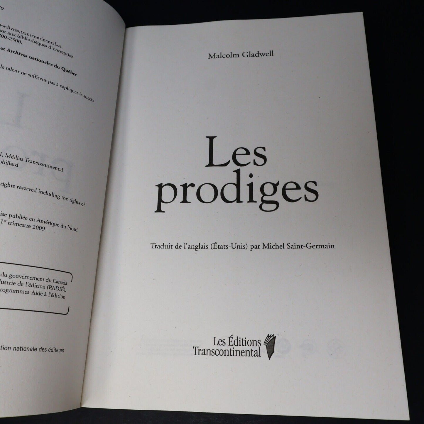 Lot 2 Livres Les Prodiges & Le Point de Bascule de Malcolm Gladwell Affaires
