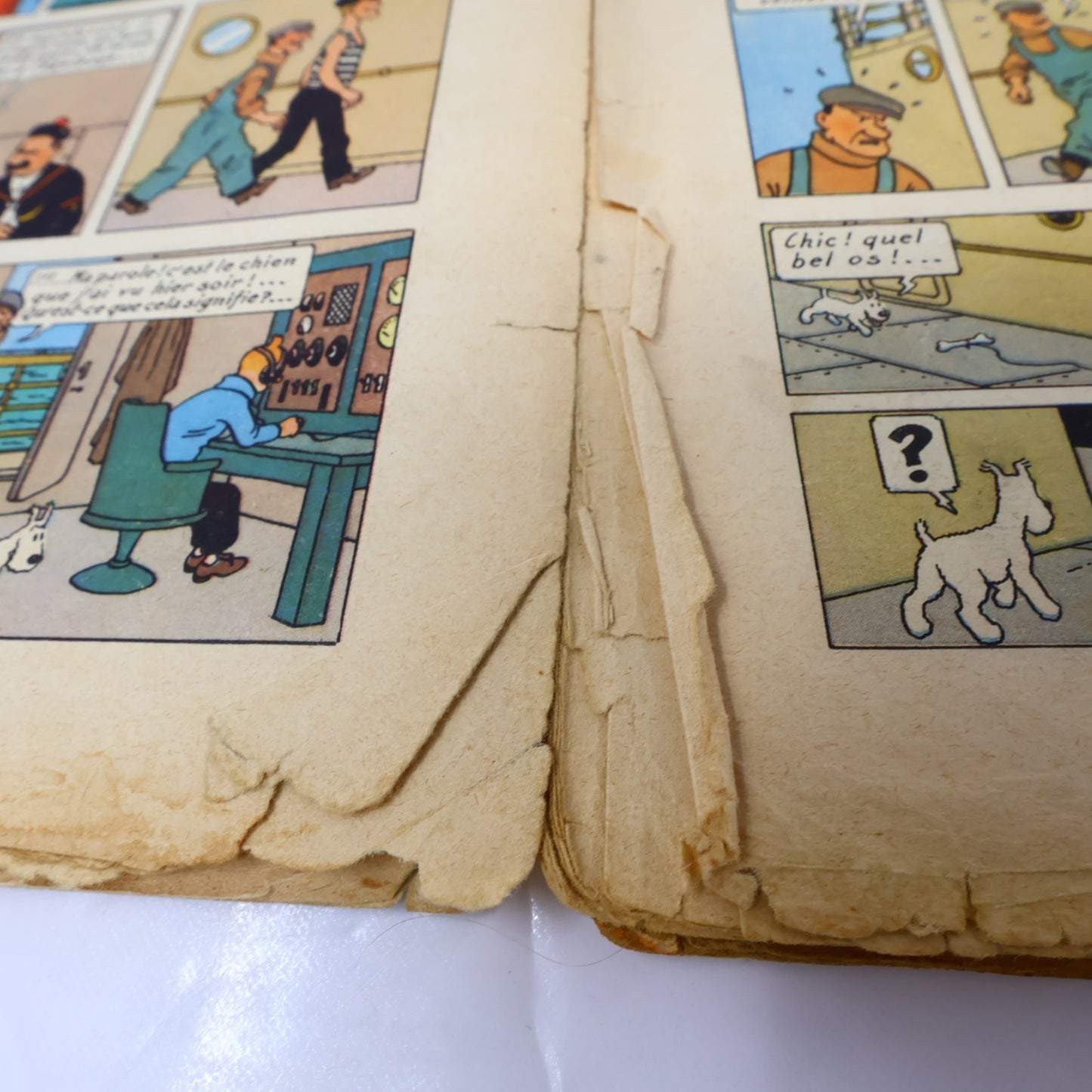 Tintin Au Pays de l'Or Noir Hergé Casterman 1950 B4 EO HC Français Mauvais État