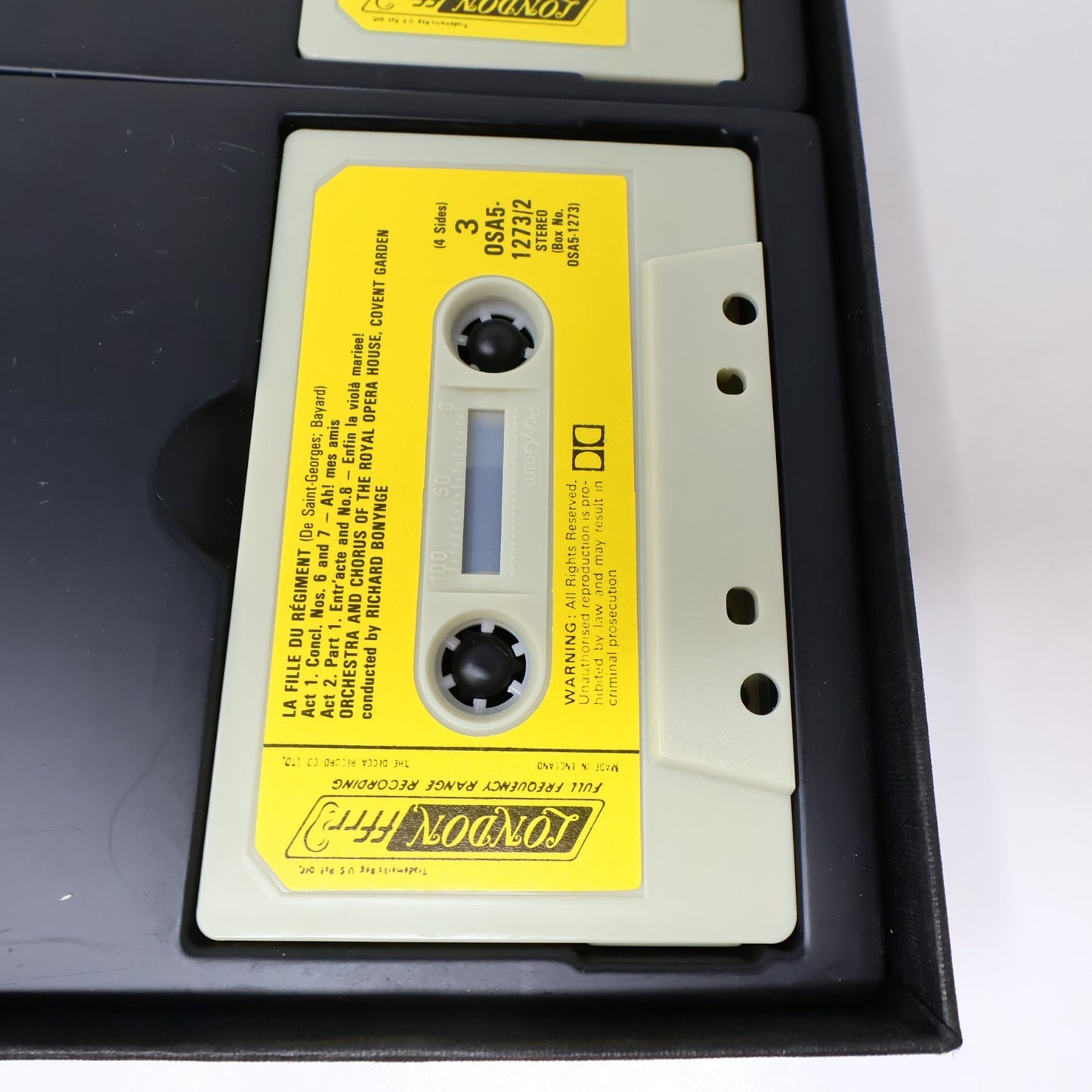 Donizetti La Fille Du Régiment Cassette Box Set Sutherland/Pavarotti/Malas