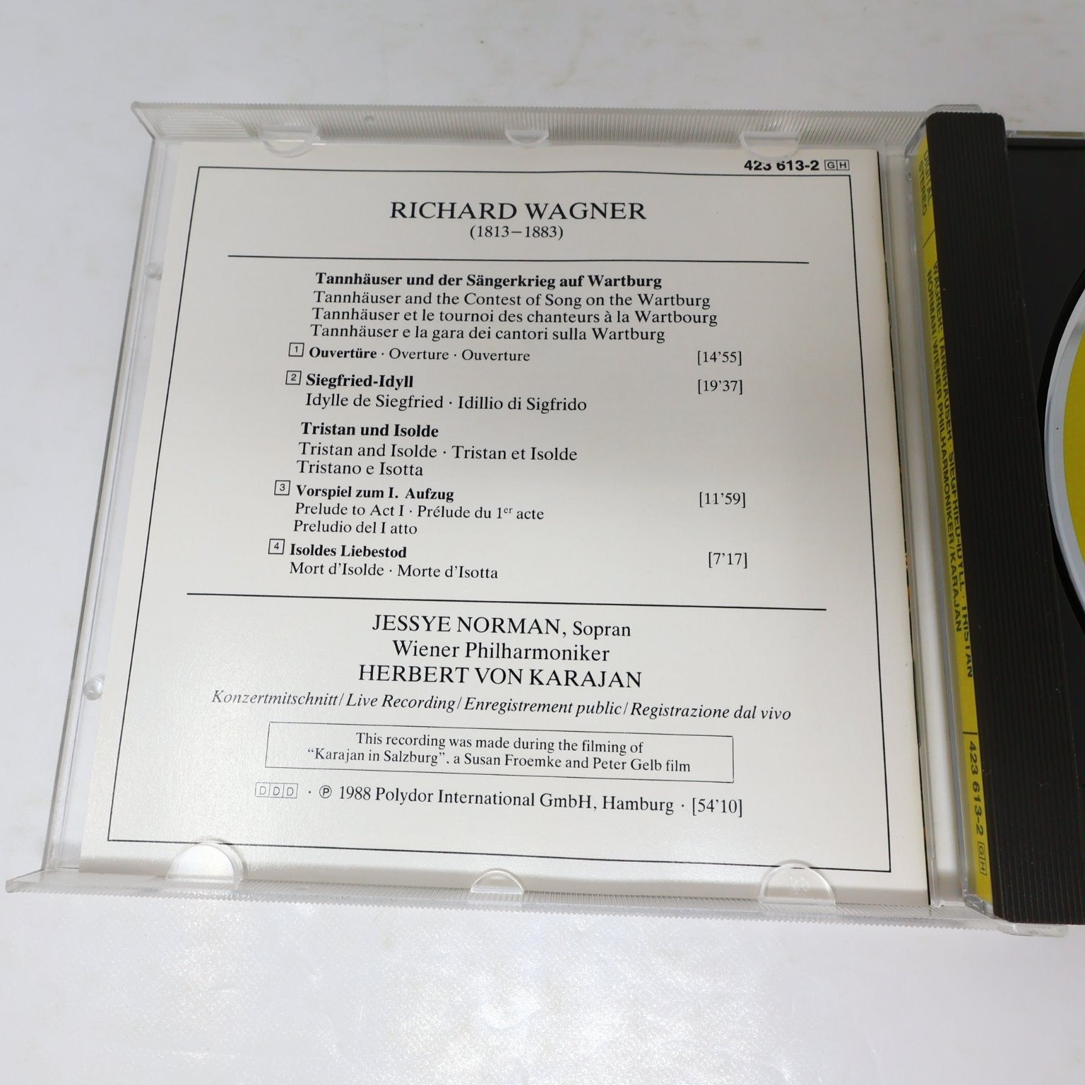Wagner 3 CD Lot Rickenbacher/Karajan/Walter Orchestral Works Classical EMI DG