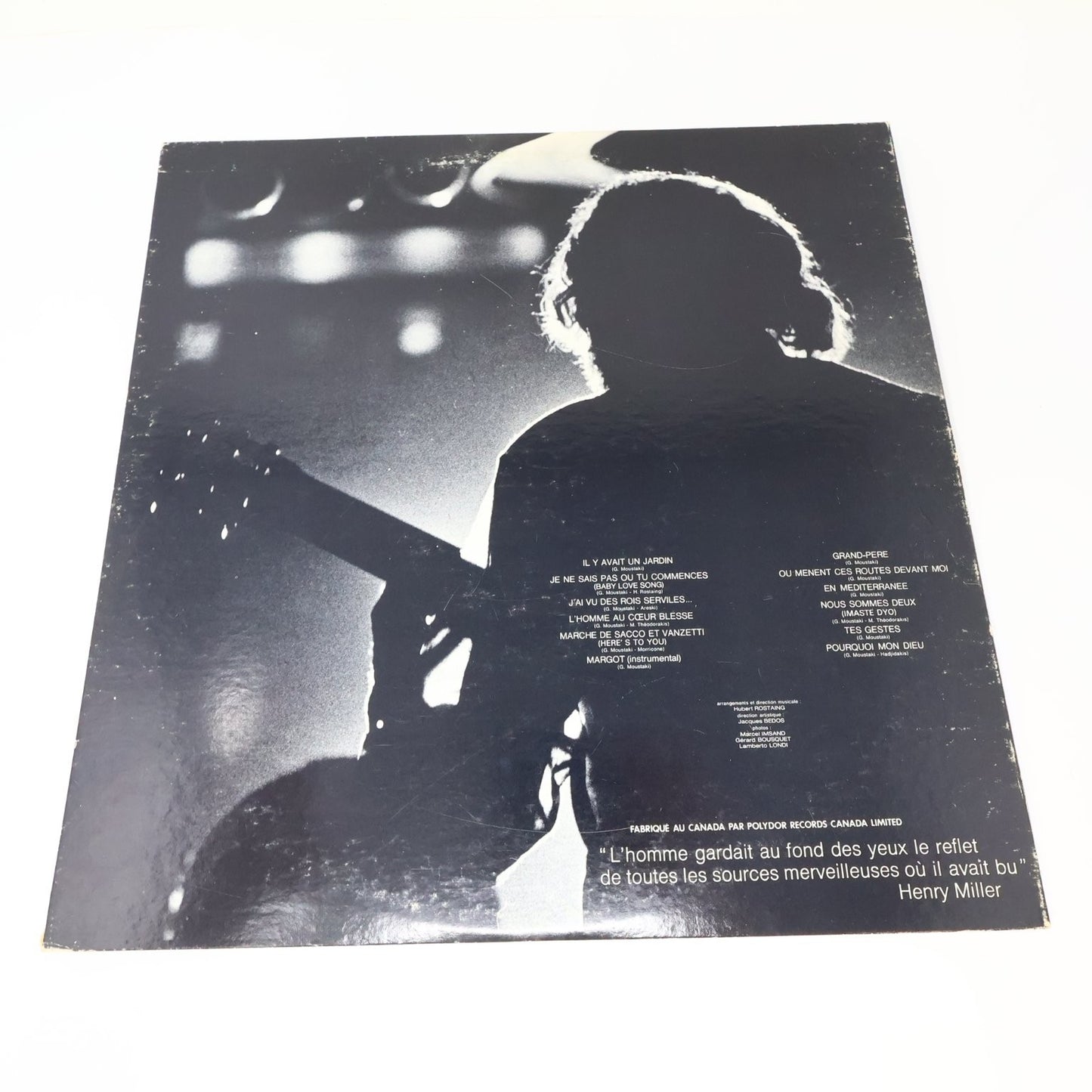 Georges Moustaki Lot 2 Disques Éponymes/Self Titled LP Record Polydor 1971-1974