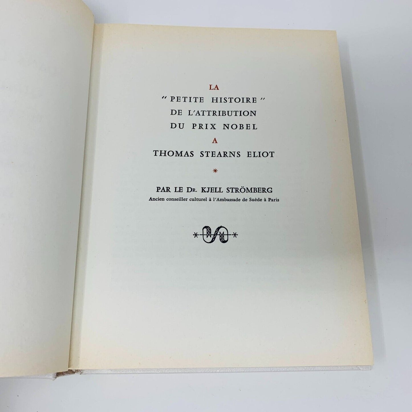 1963 Meurtre dans la Cathédrale Rombaldi Prix Nobel Thomas Stearns Eliot French