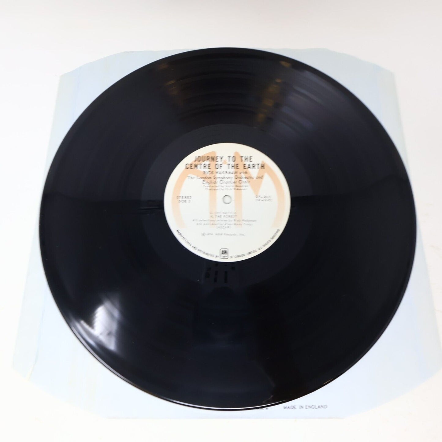 Rick Wakeman Journey To The Centre Of The Earth LP 1974 SP-3621 Record + Booklet