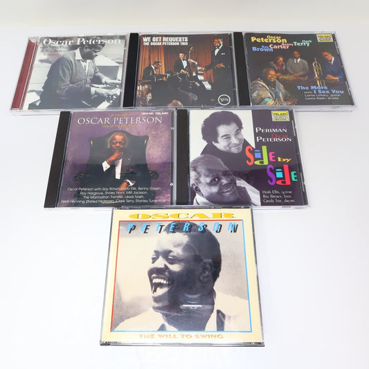 Oscar Peterson 6 CDs Lot The More I See You/Side By Side/Tenderly Jazz Blues
