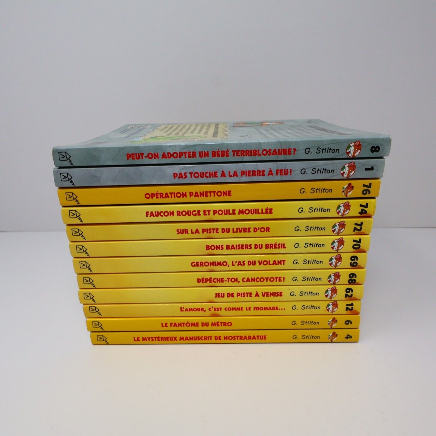 Lot 12 Livres Geronimo Stilton Albin Michel Français French Enfants Paperback PB