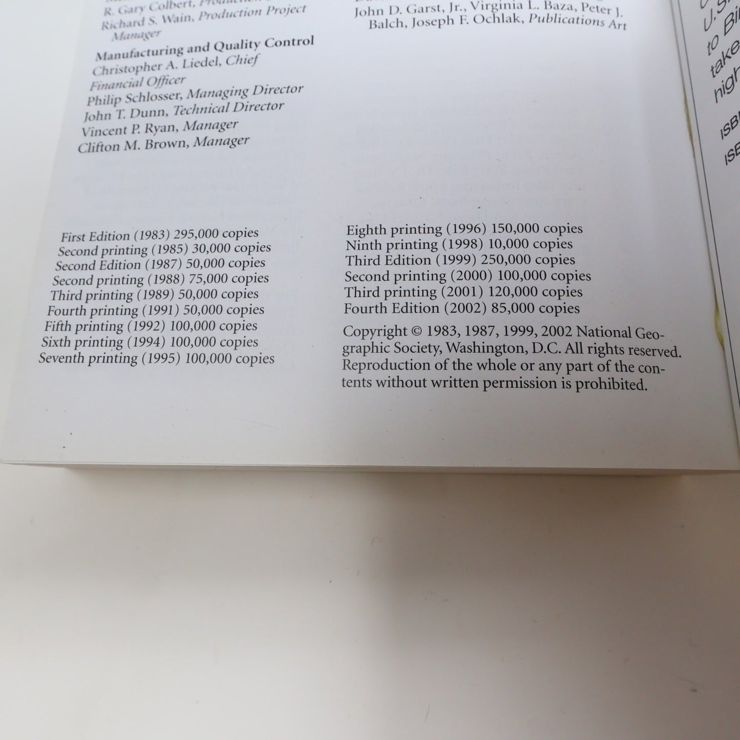 2002 Field Guide to the Birds of North America National Geographic Society Book