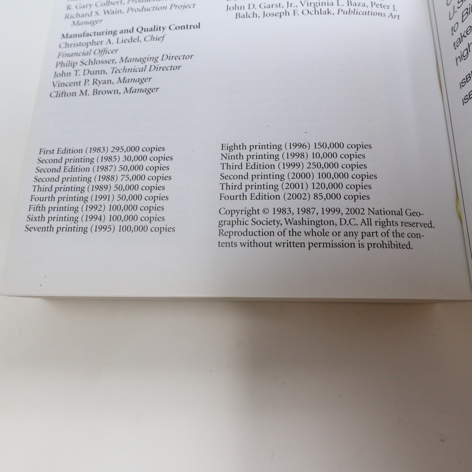 2002 Field Guide to the Birds of North America National Geographic Society Book