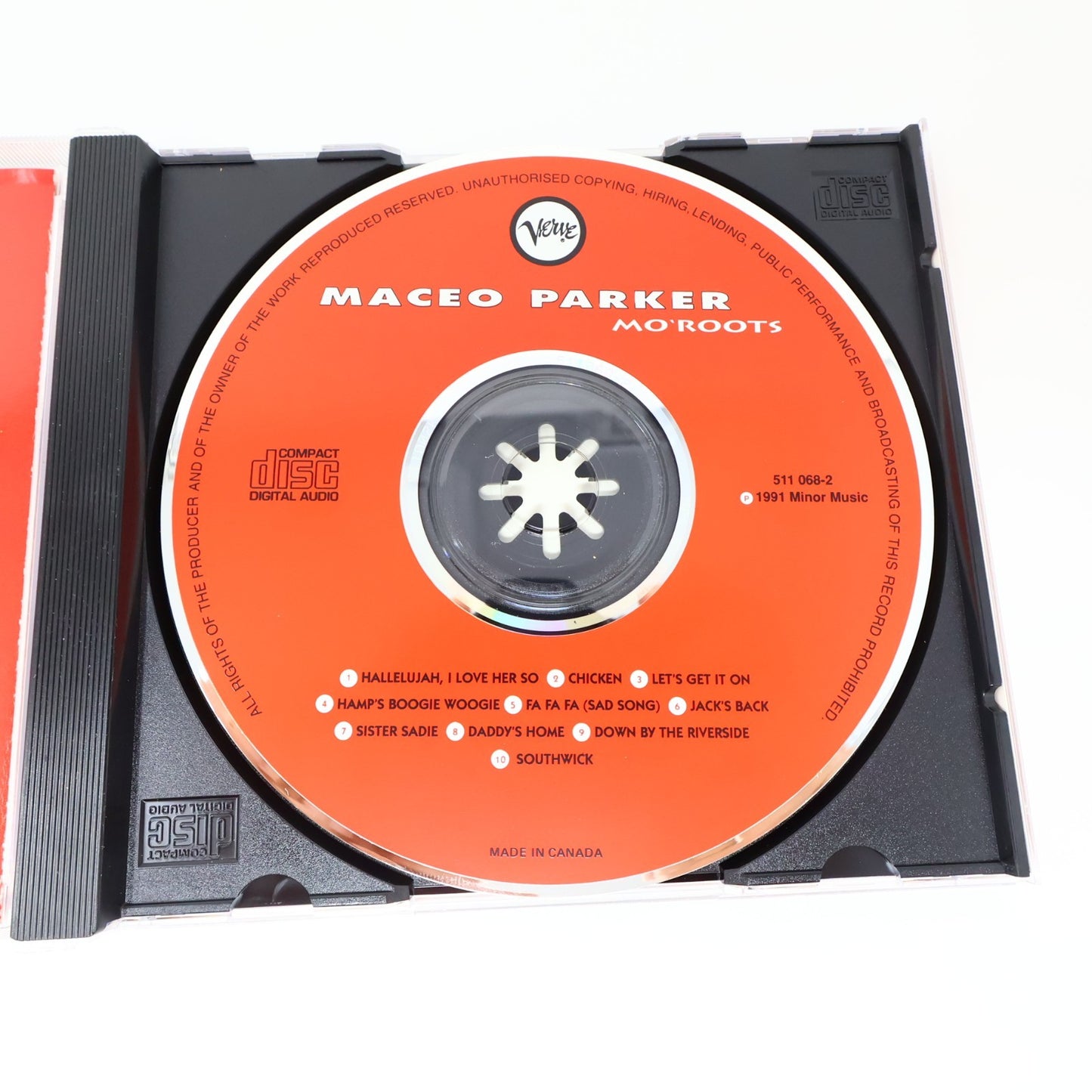 Mo' Roots CD Maceo Parker Verve Records 1991 Jazz Funk Soul 511 068-2 90s