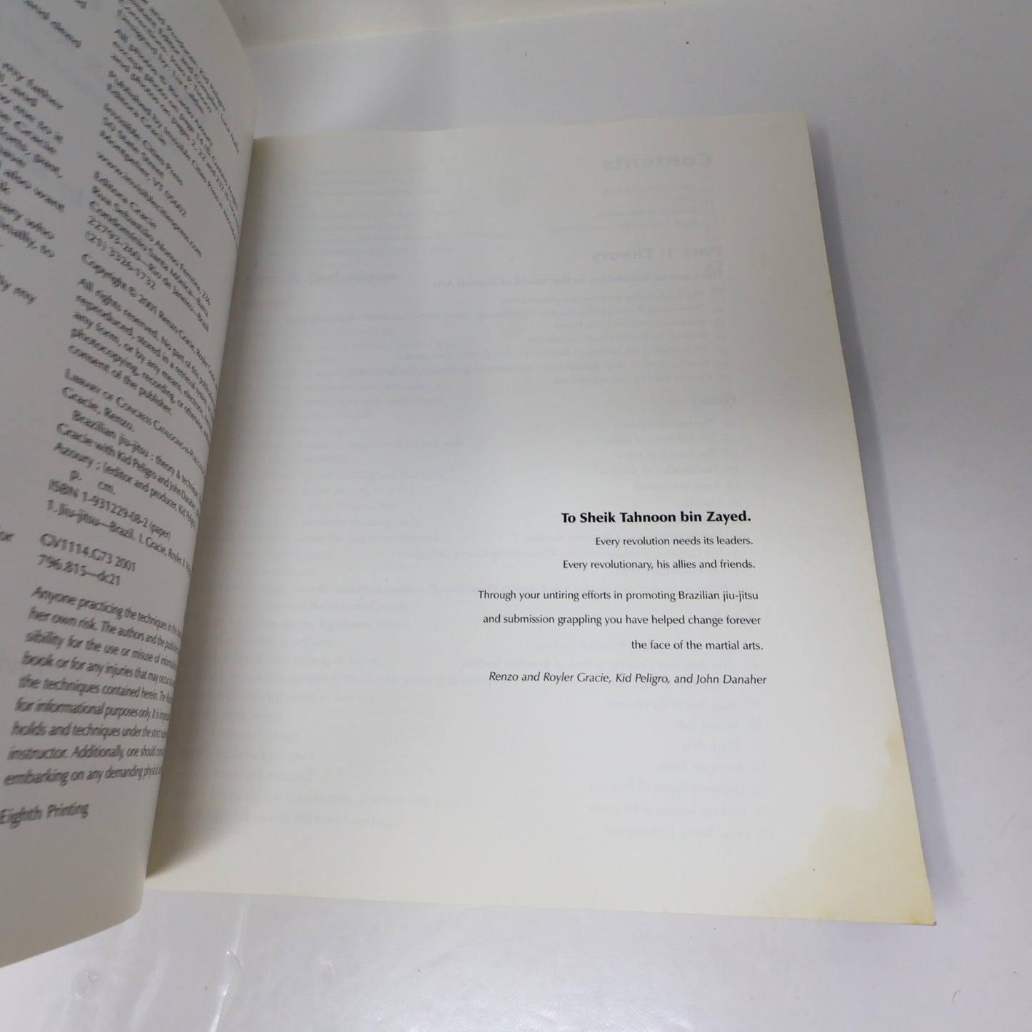 Brazilian Jiu-Jitsu Theory & Technique Renzo & Royler Gracie 2001 PB Sport Book
