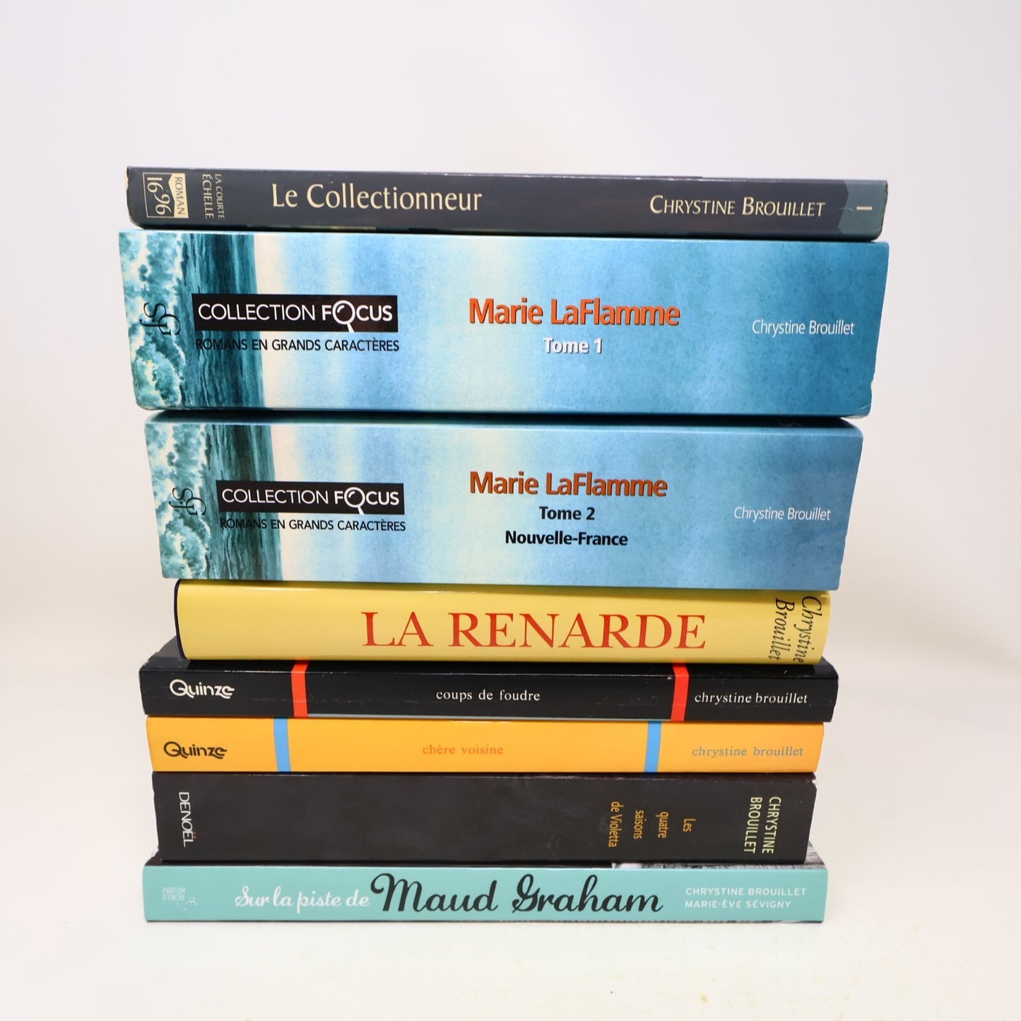 Chrystine Brouillet Lot 8 Livres Marie Laflamme/Le Collectionneur/Chère Voisine