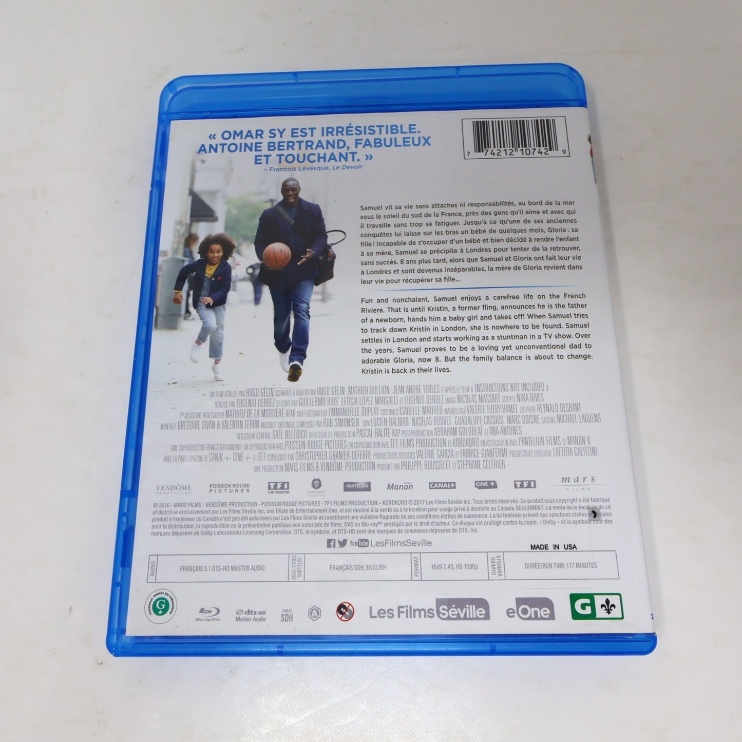 Demain Tout Commence/Two is a Family Blu-ray Omar Sy/Antoine Bertrand/Poésy 16:9